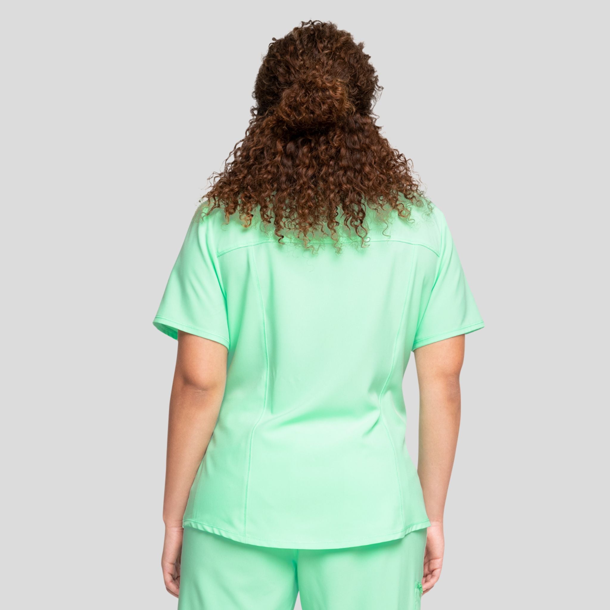 V-Neck Top With Badge Loop