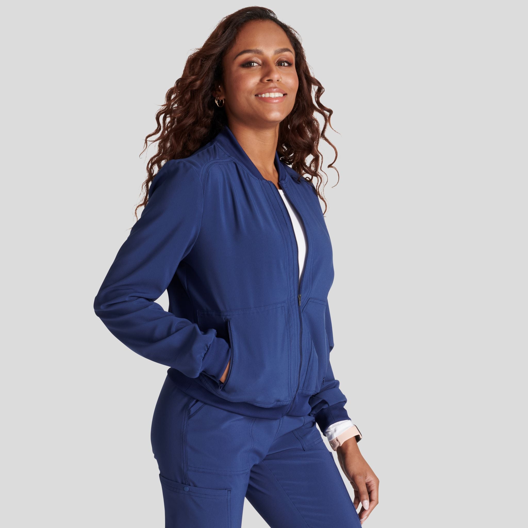 Women's Zip Front Bomber Jacket