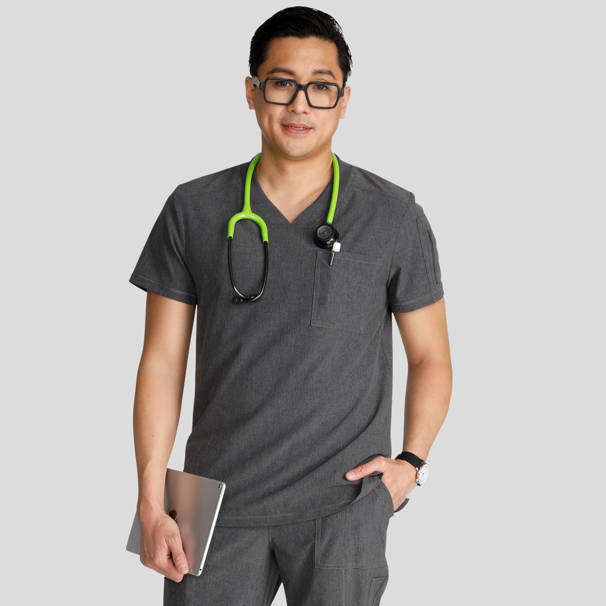 Men's V-Neck Scrub Top