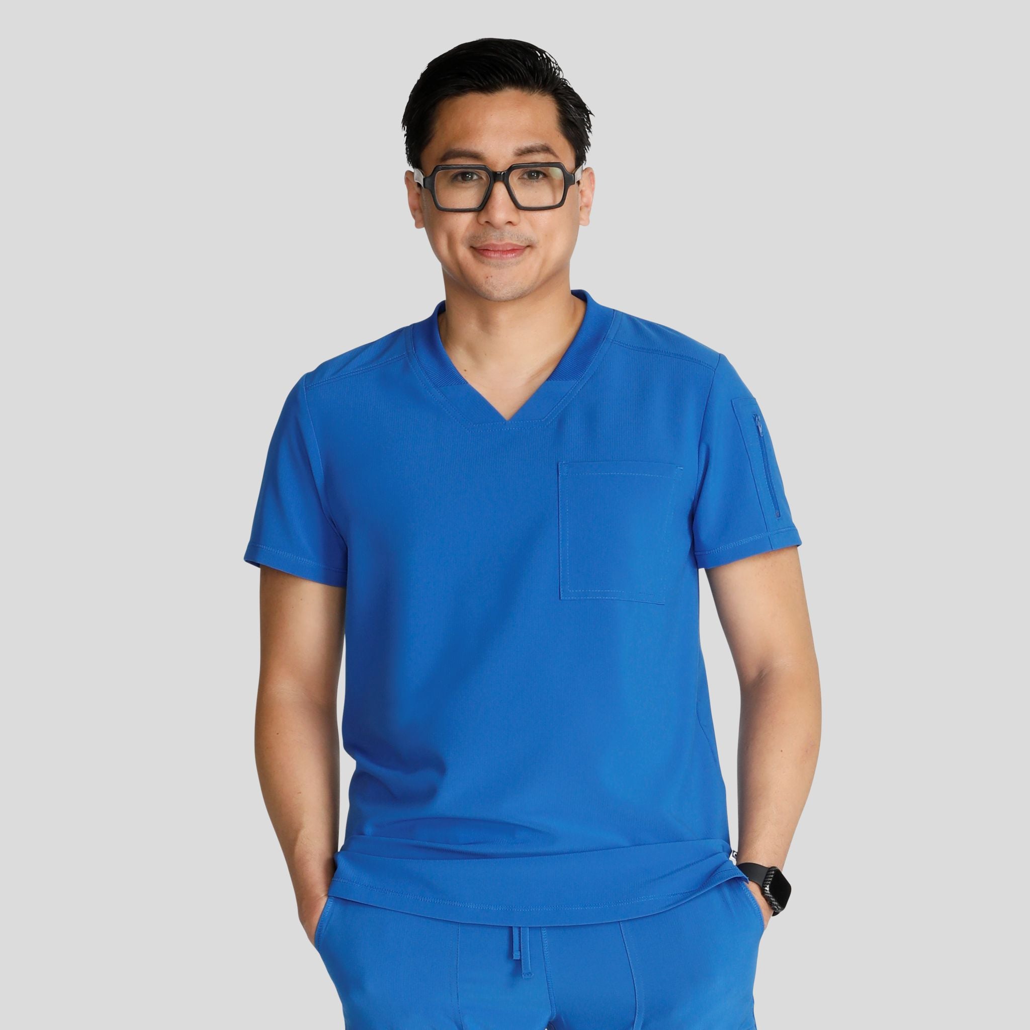 Men's V-Neck Scrub Top