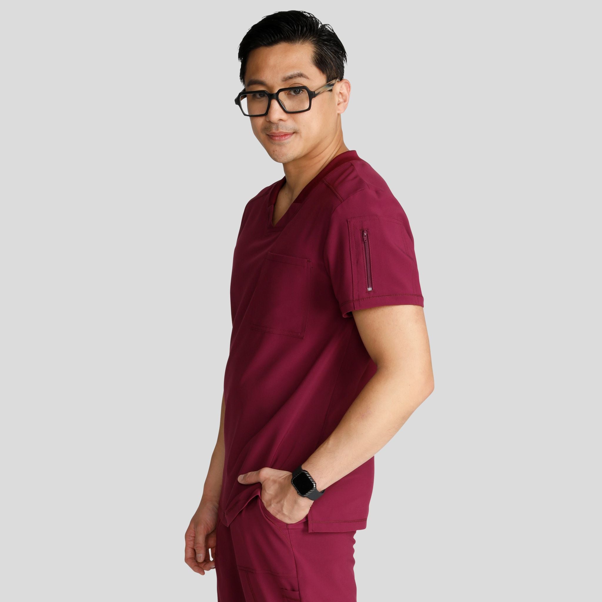 Men's V-Neck Scrub Top