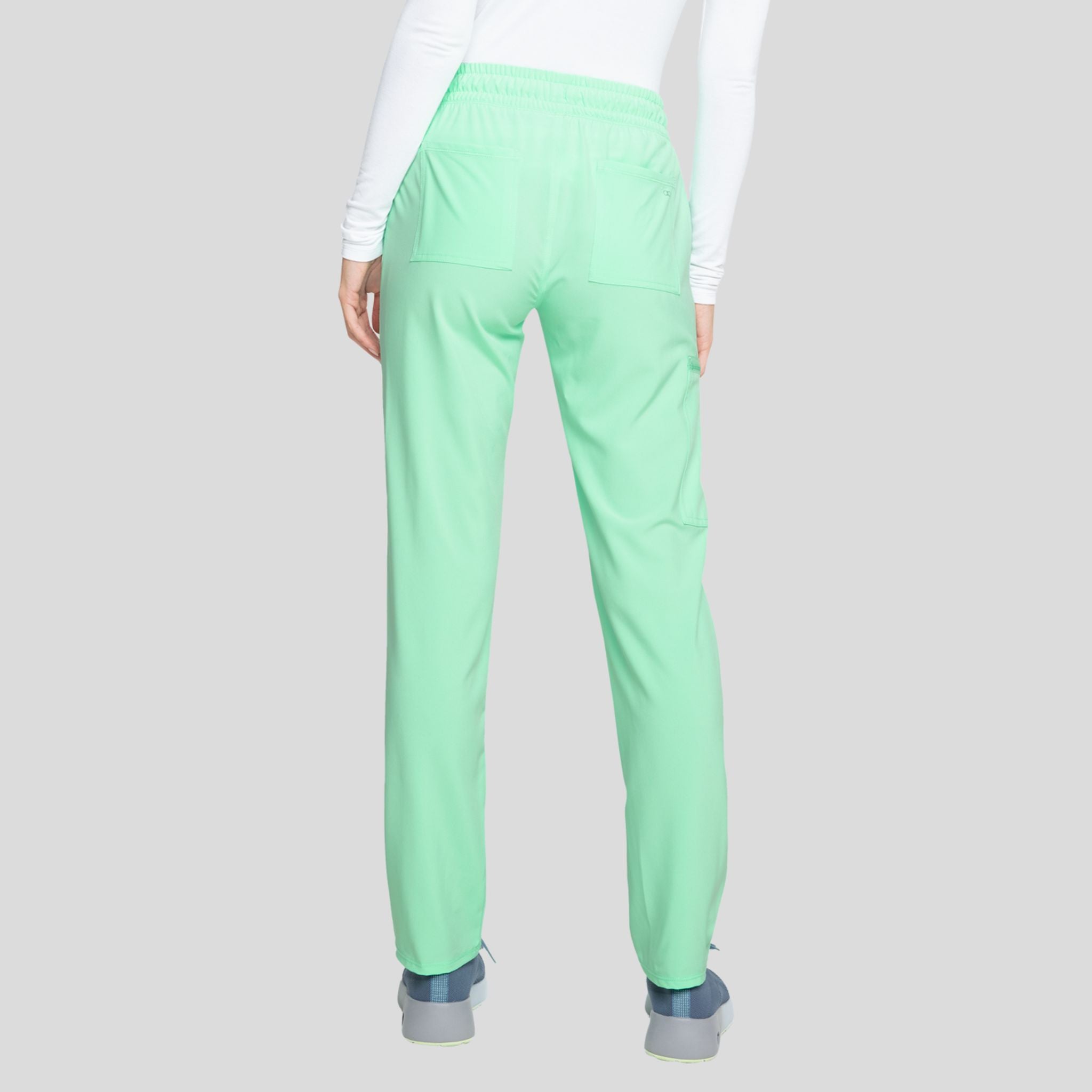 Mid Rise Tapered Leg Drawstring Pant