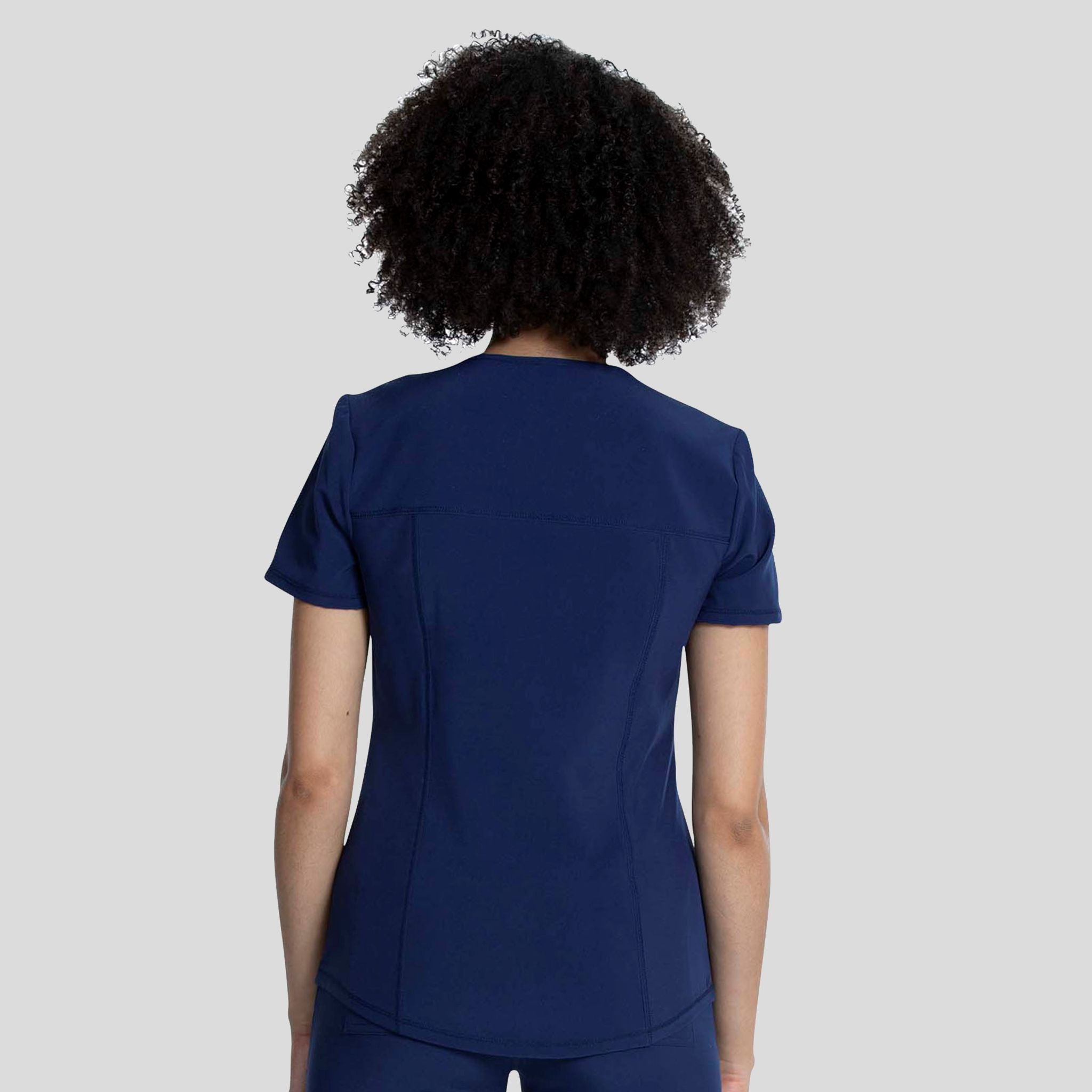 V-Neck Top With Badge Loop