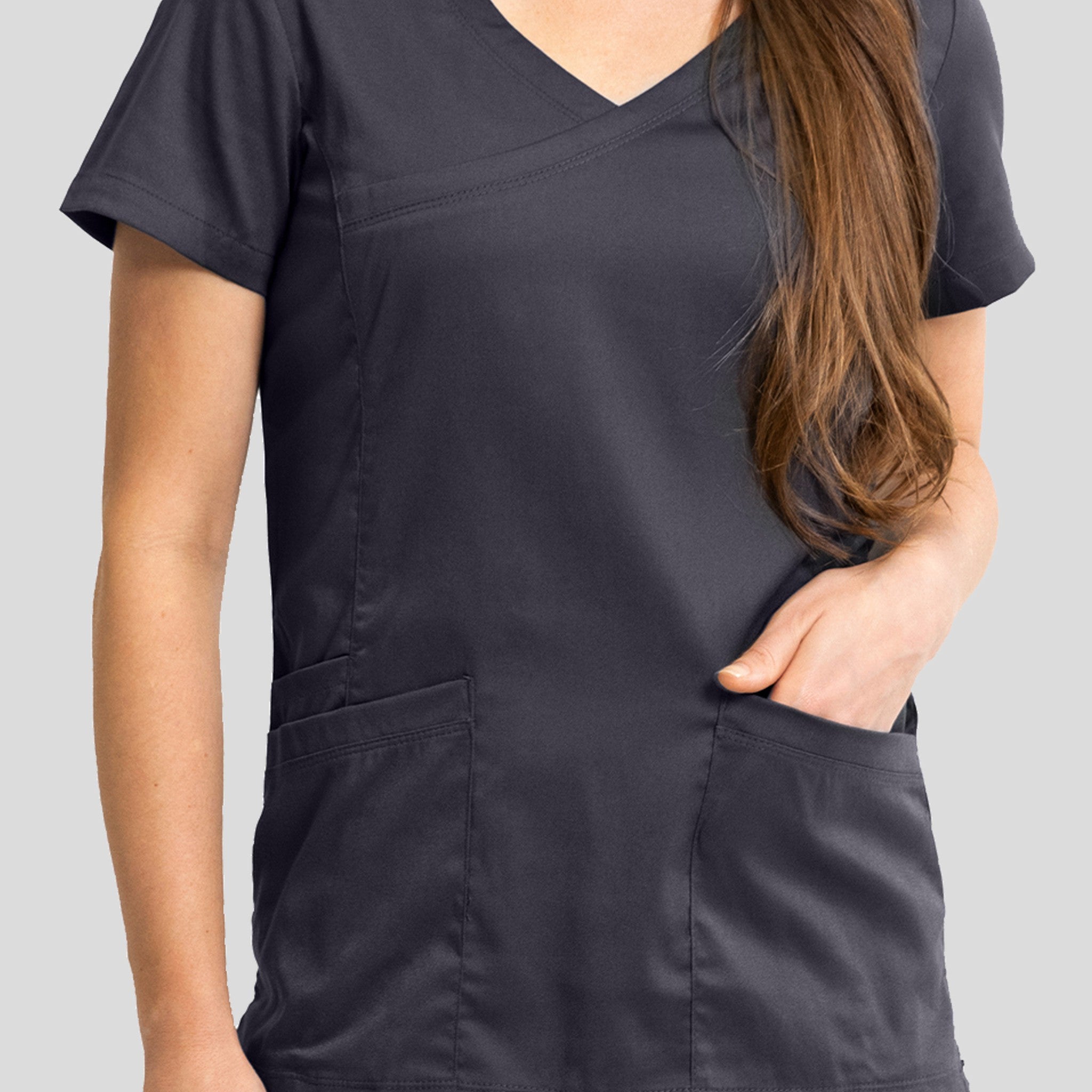 Women’s Mock Wrap Knit Side Top