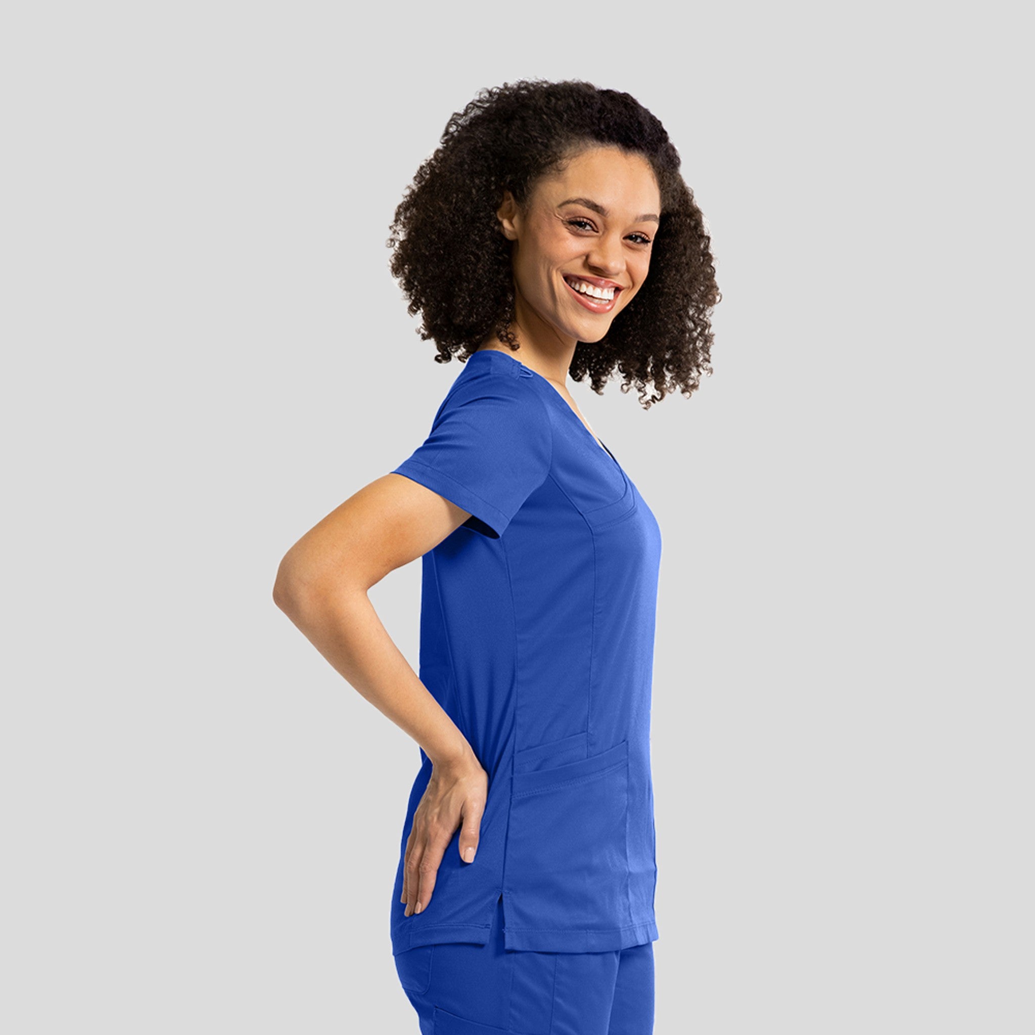 Women’s Mock Wrap Knit Side Top