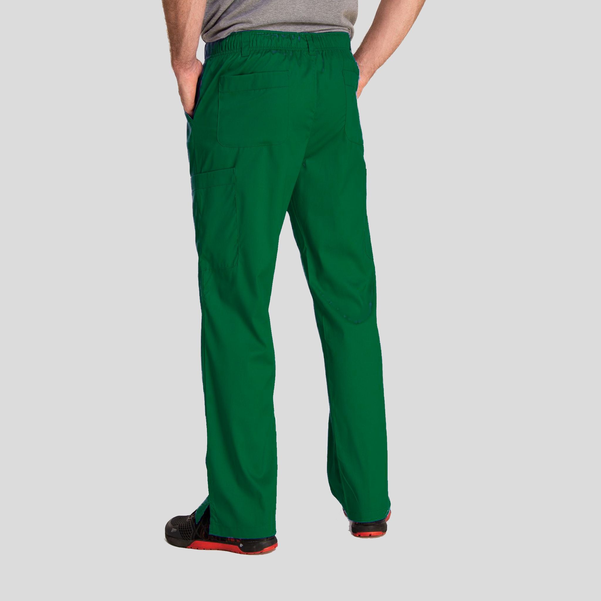 Men's Half Elastic Waistband Pant