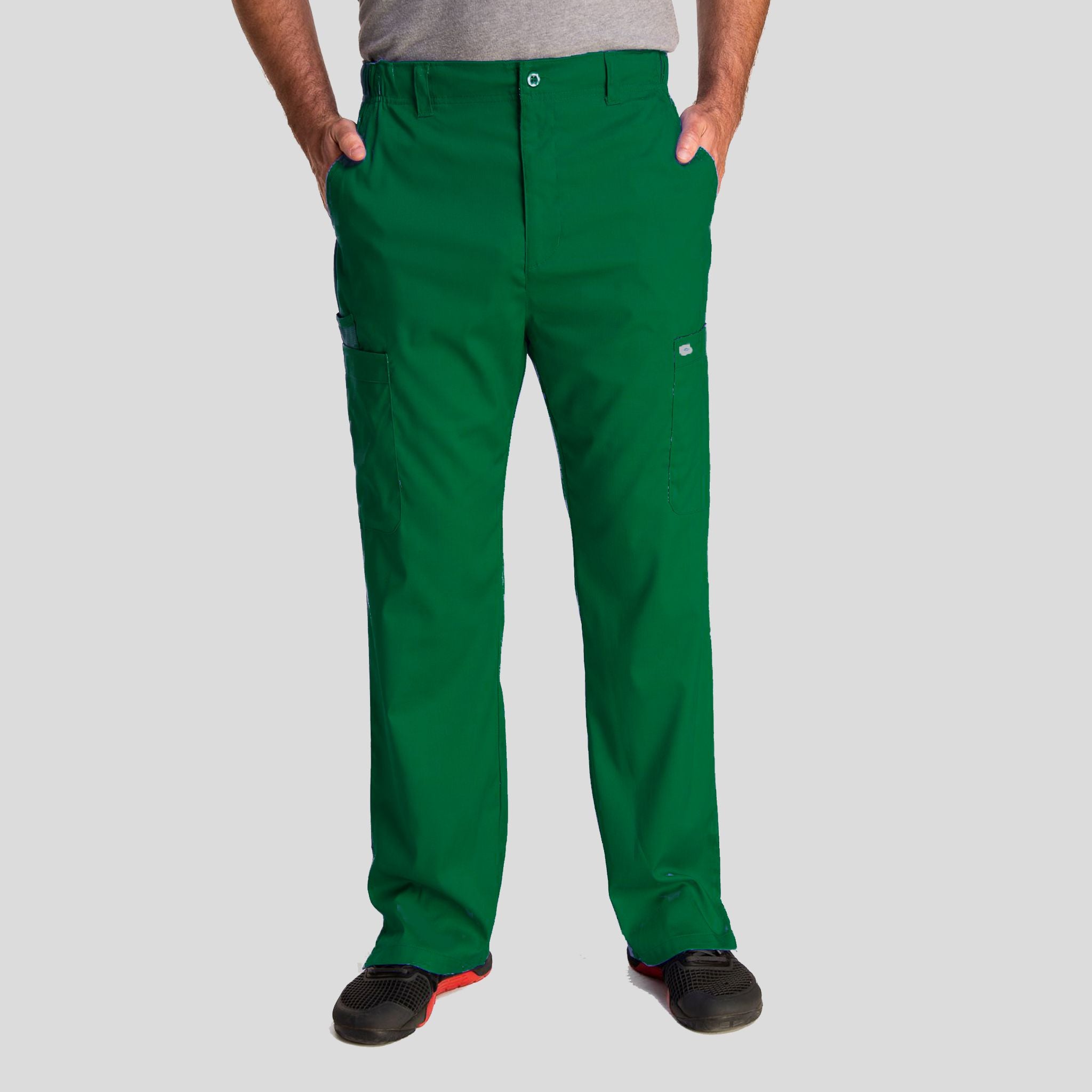 Men's Half Elastic Waistband Pant