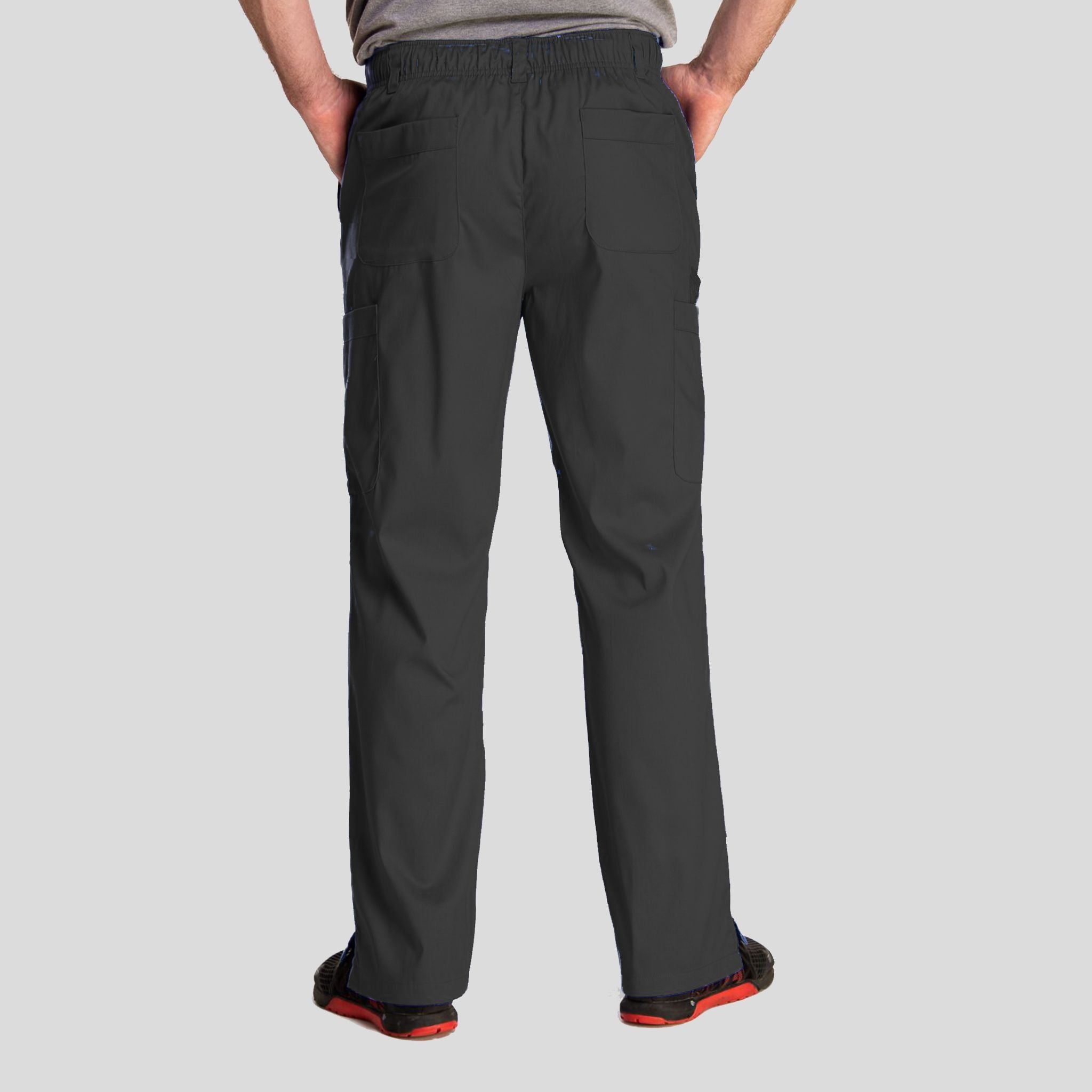 Men's Half Elastic Waistband Pant