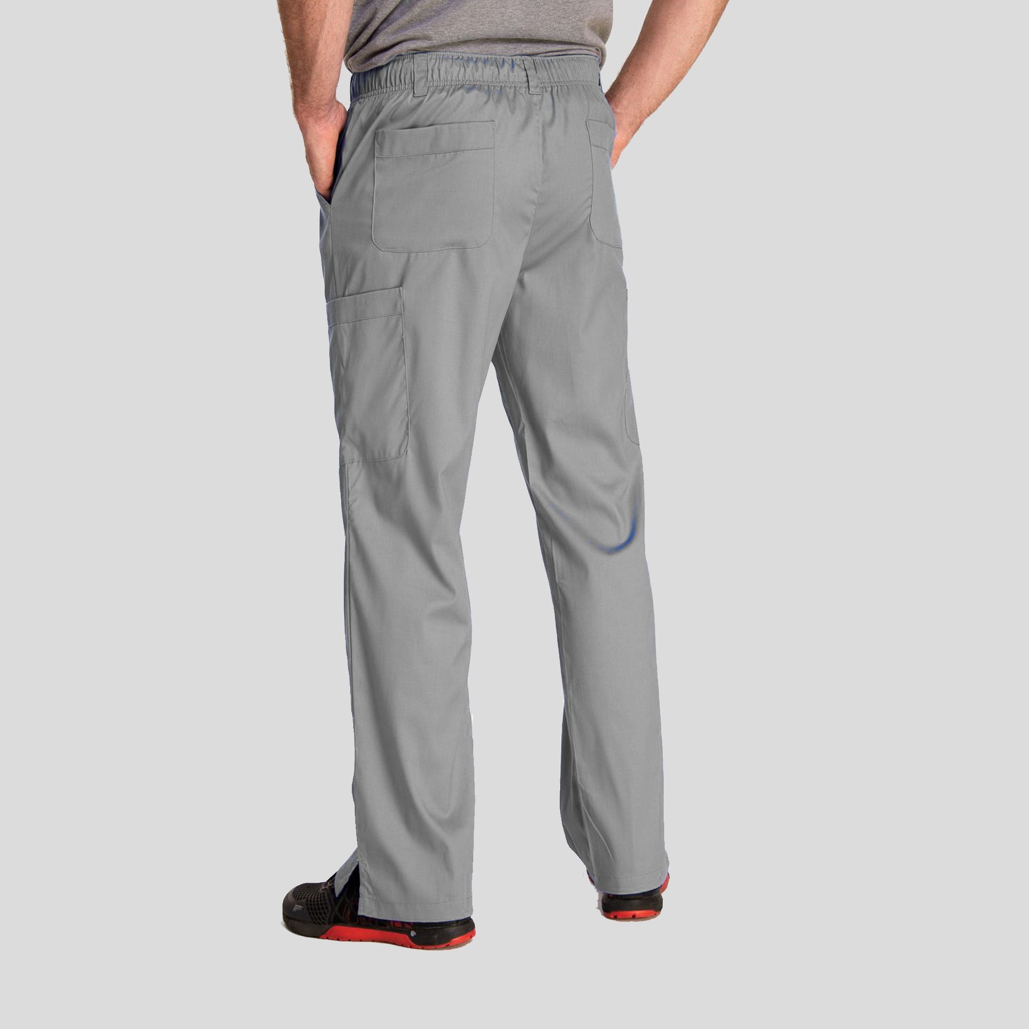 Men's Half Elastic Waistband Pant