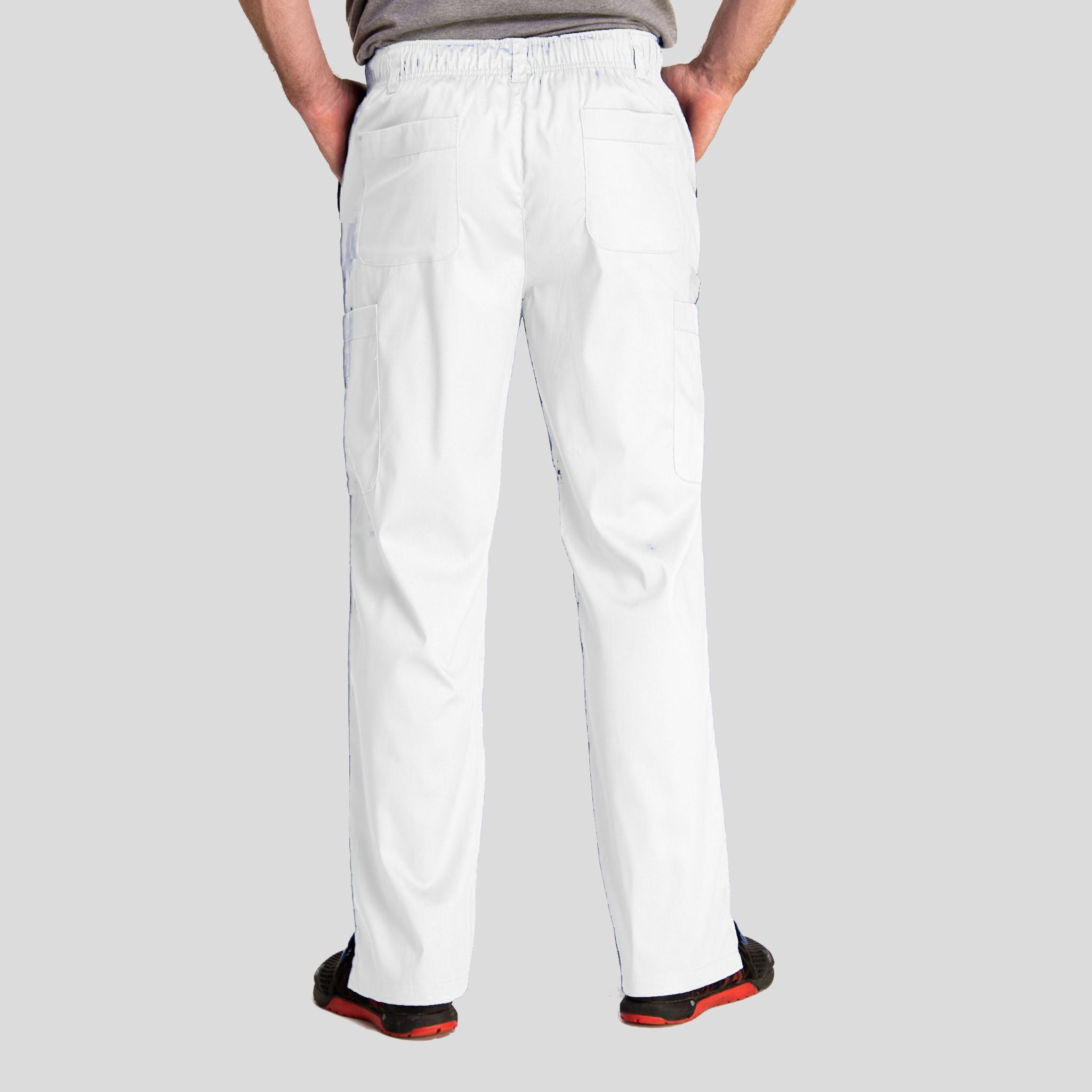 Men's Half Elastic Waistband Pant