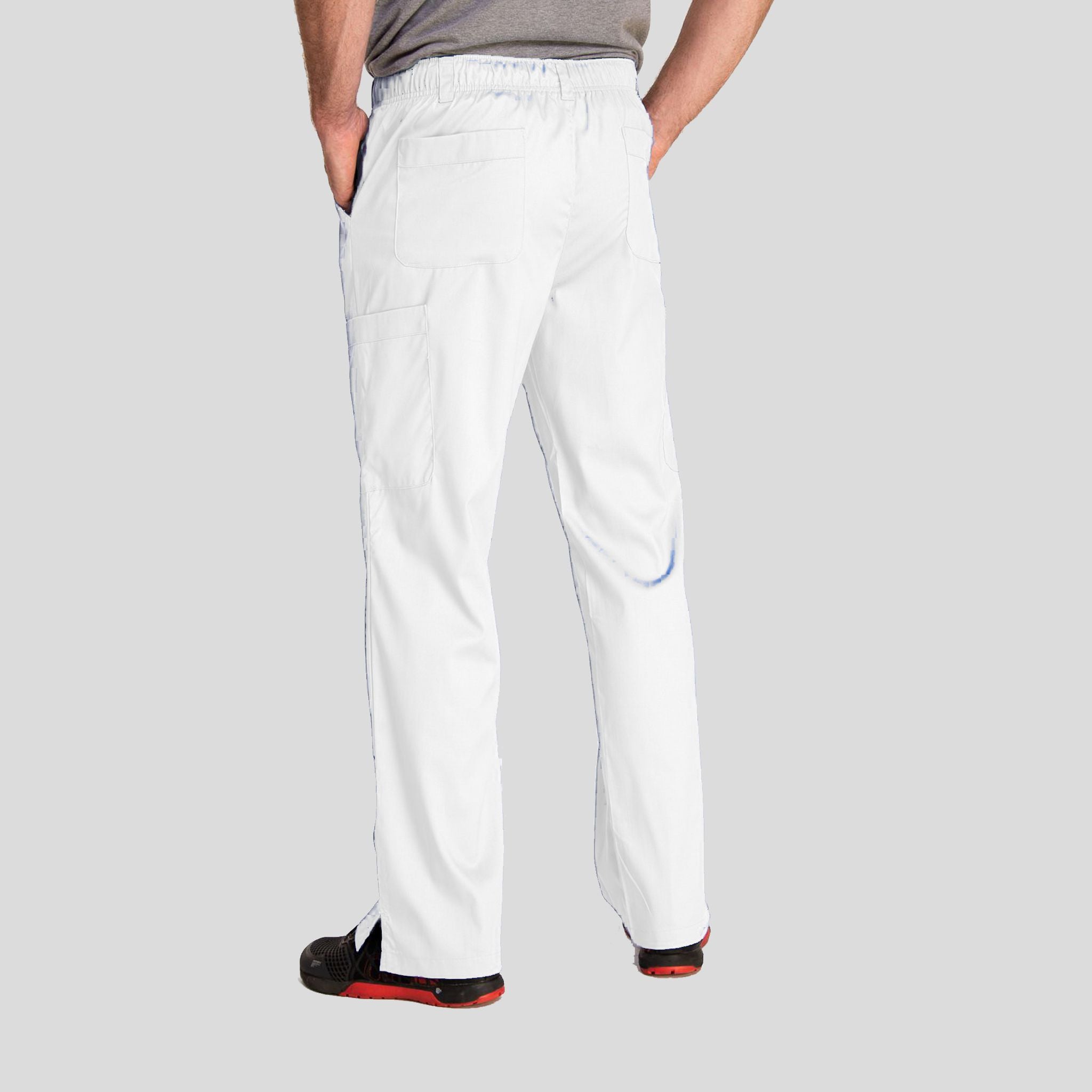 Men's Half Elastic Waistband Pant