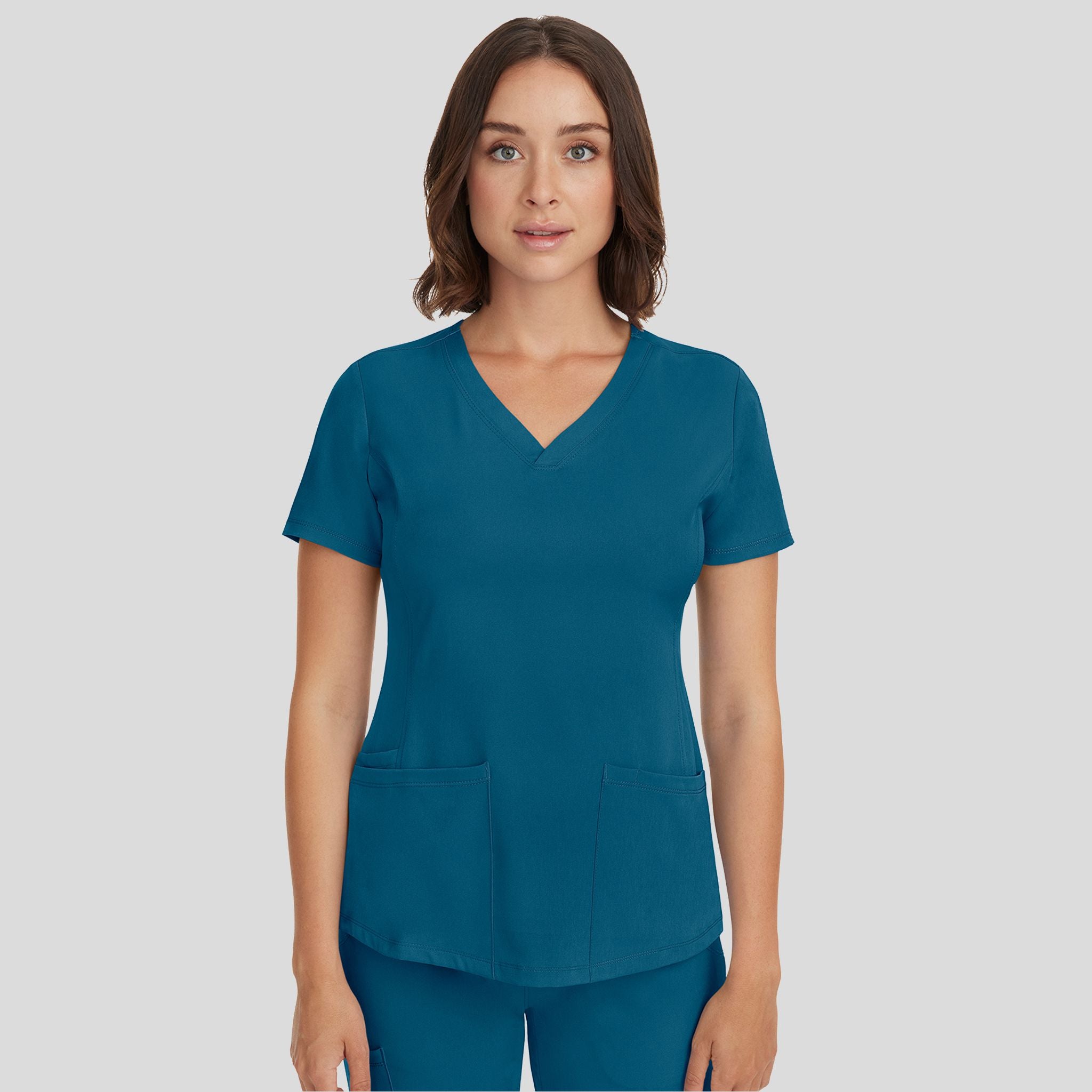Women's Monica V-Neck Solid Scrub Top