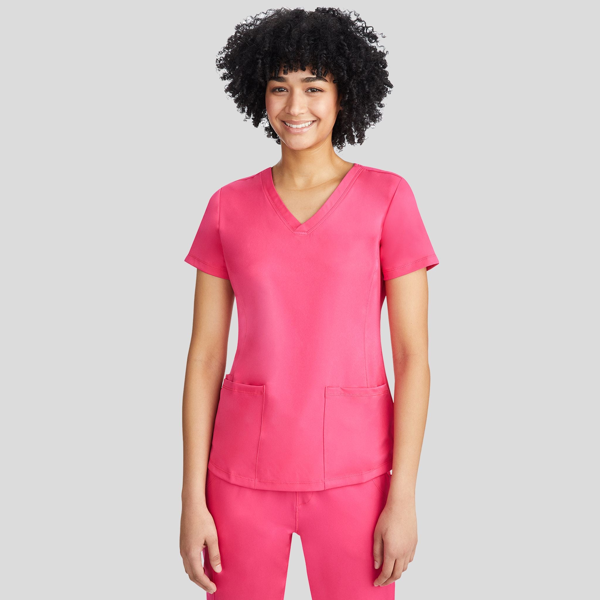 Women's Monica V-Neck Solid Scrub Top