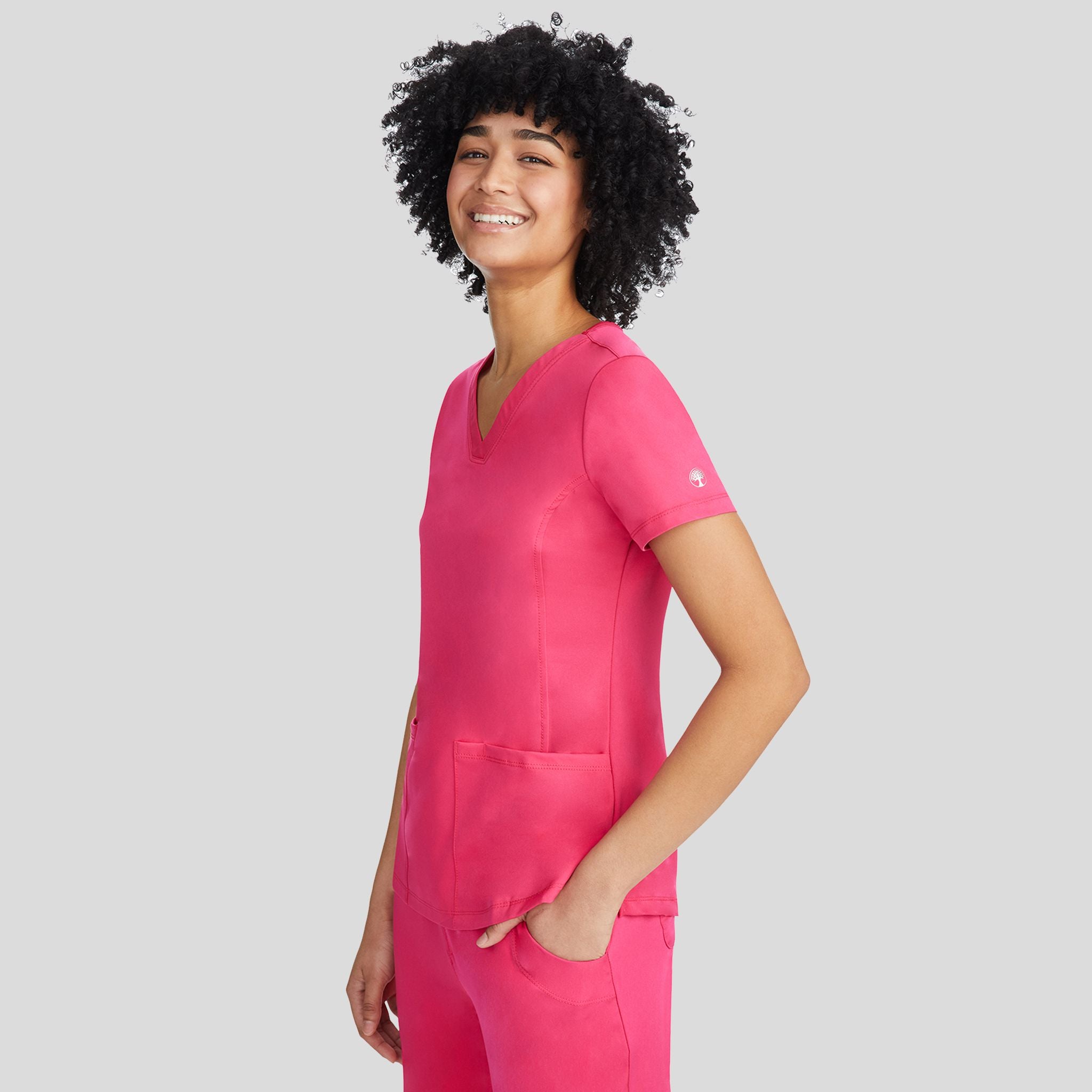 Women's Monica V-Neck Solid Scrub Top