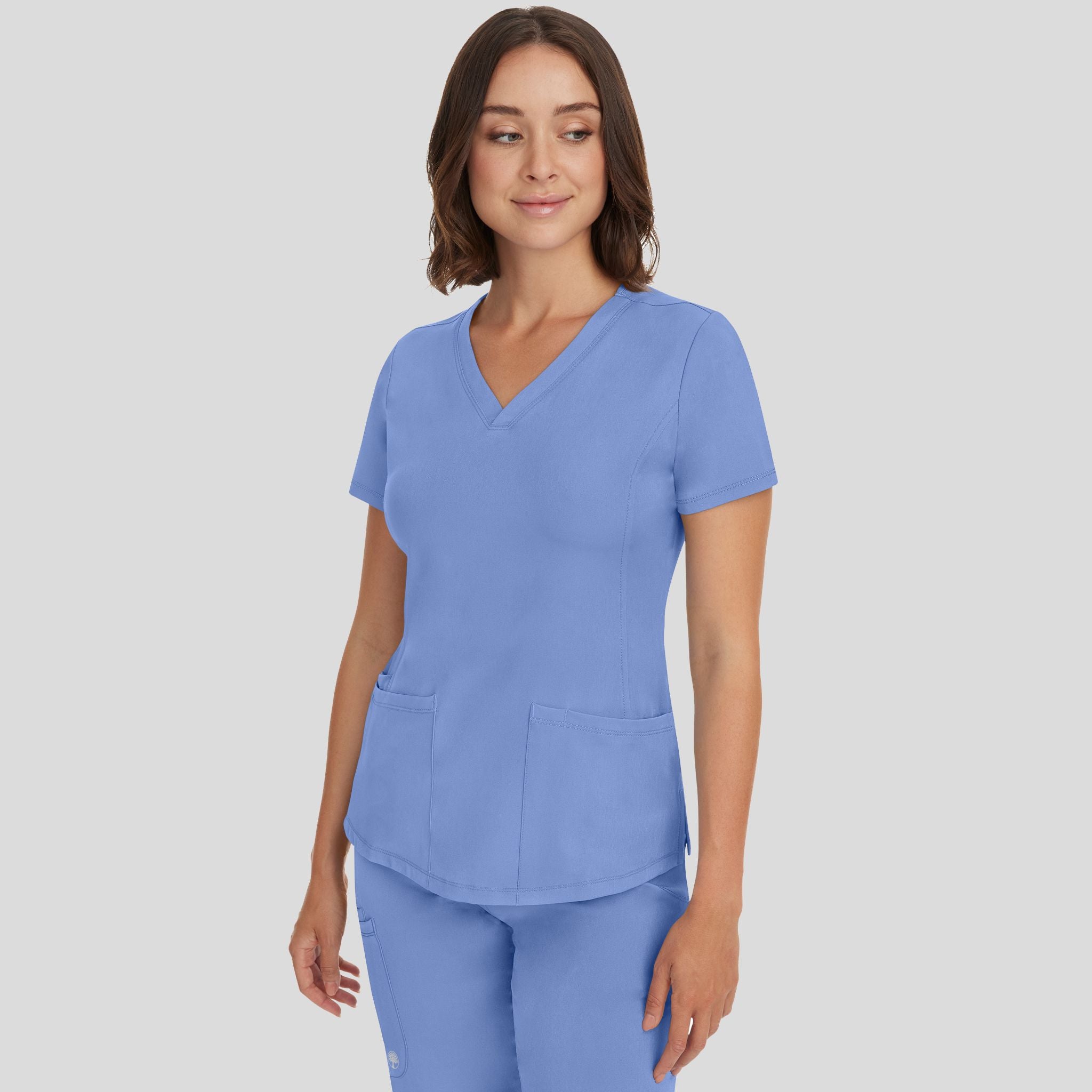 Women's Monica V-Neck Solid Scrub Top