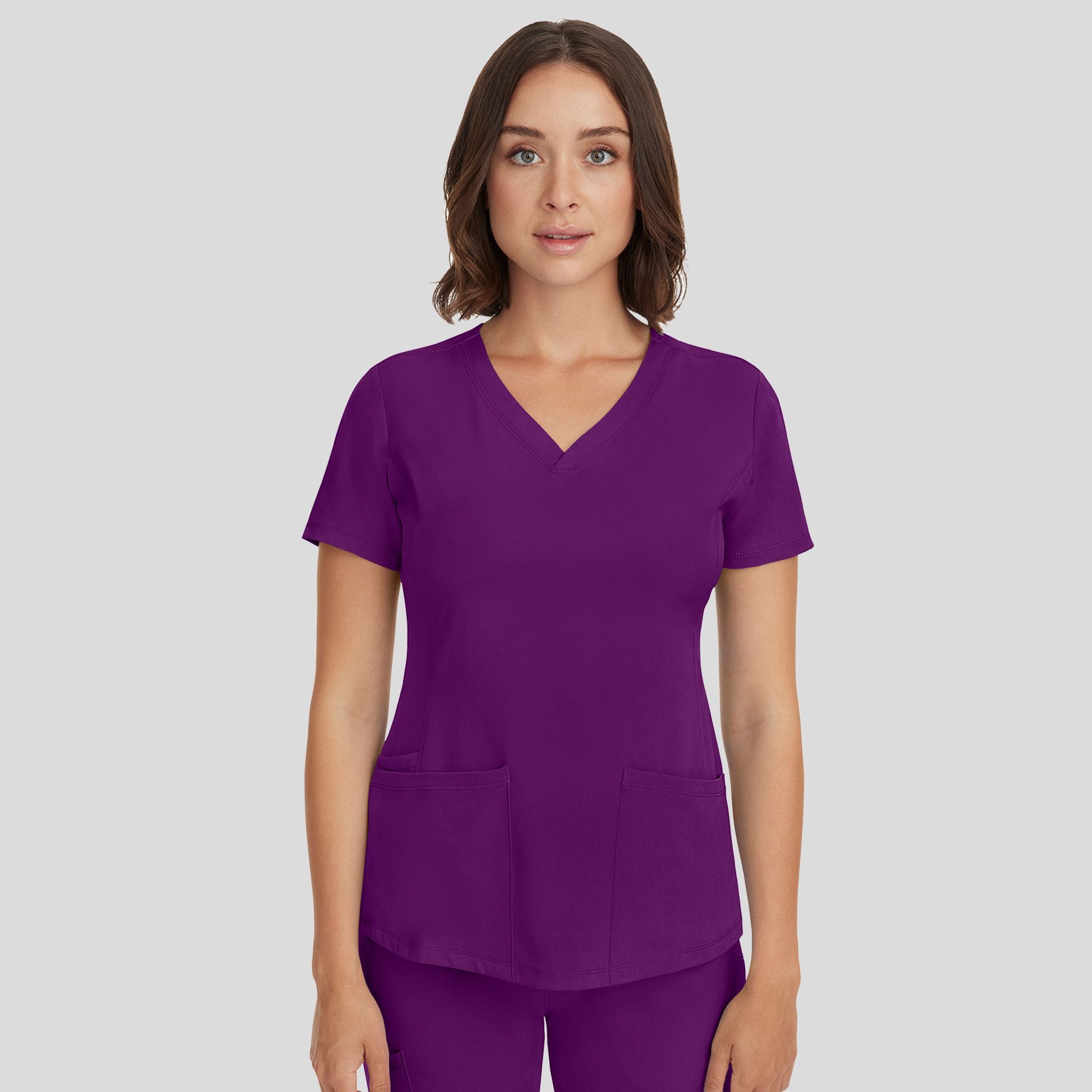 Women's Monica V-Neck Solid Scrub Top