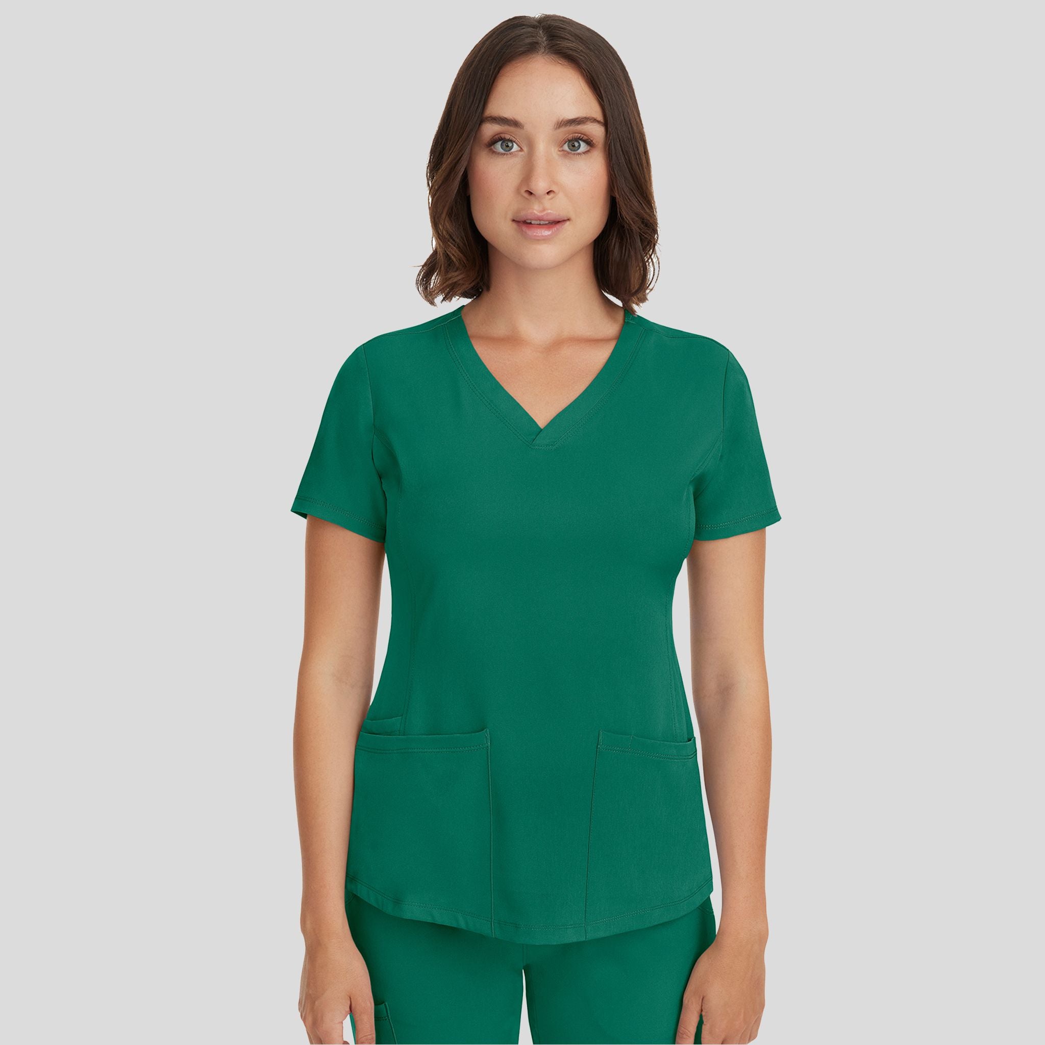 Women's Monica V-Neck Solid Scrub Top