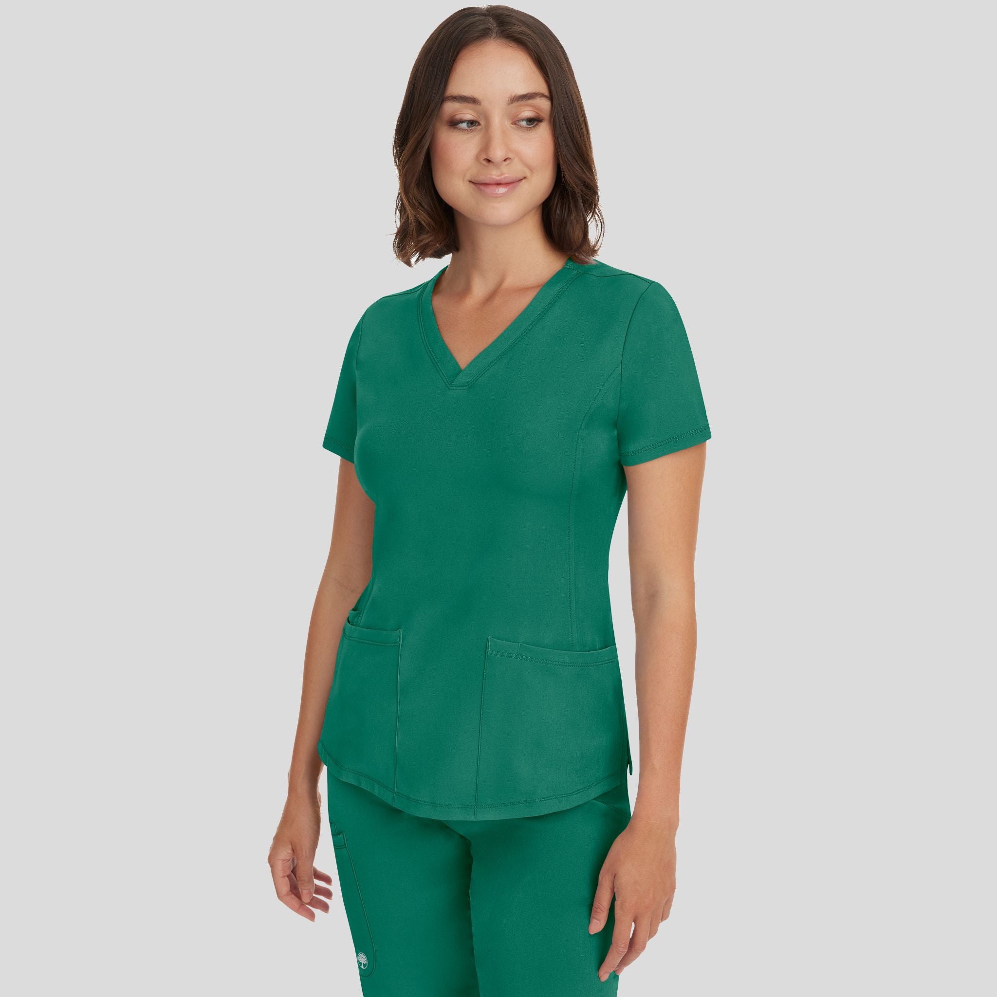Women's Monica V-Neck Solid Scrub Top