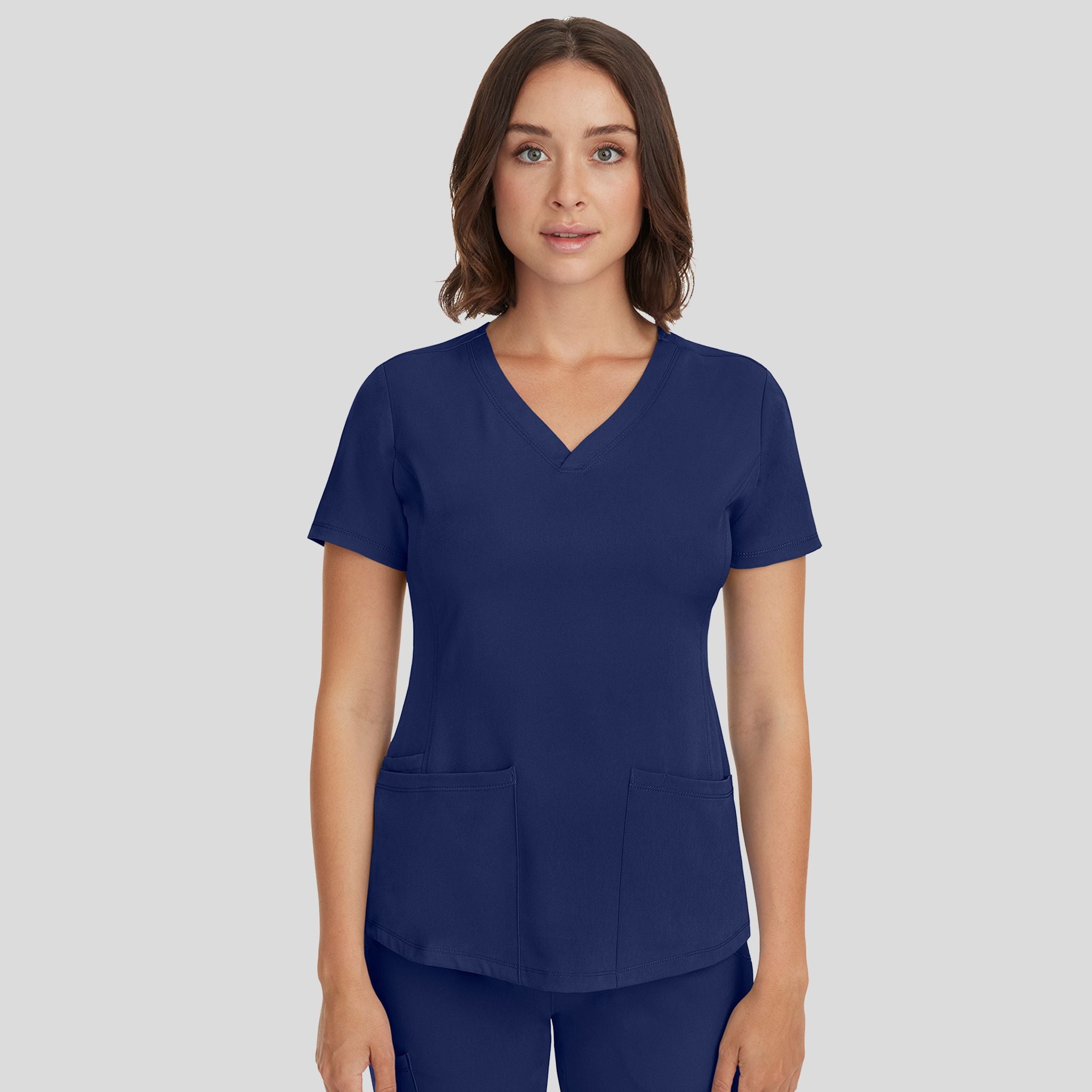Women's Monica V-Neck Solid Scrub Top