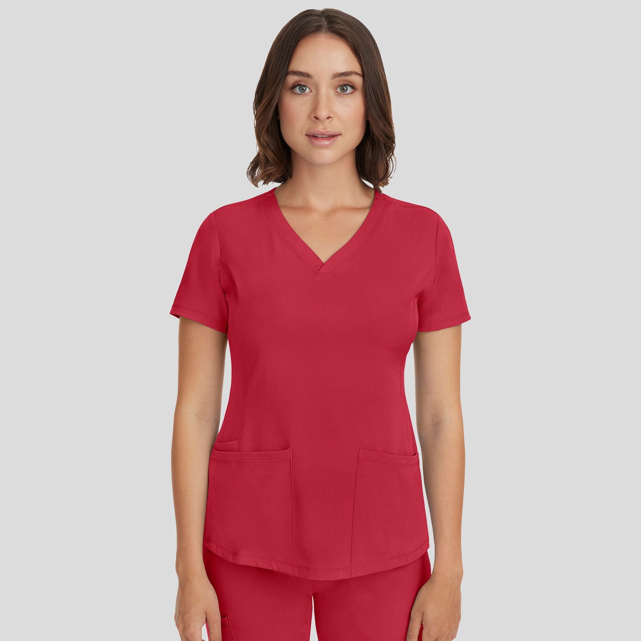 Women's Monica V-Neck Solid Scrub Top