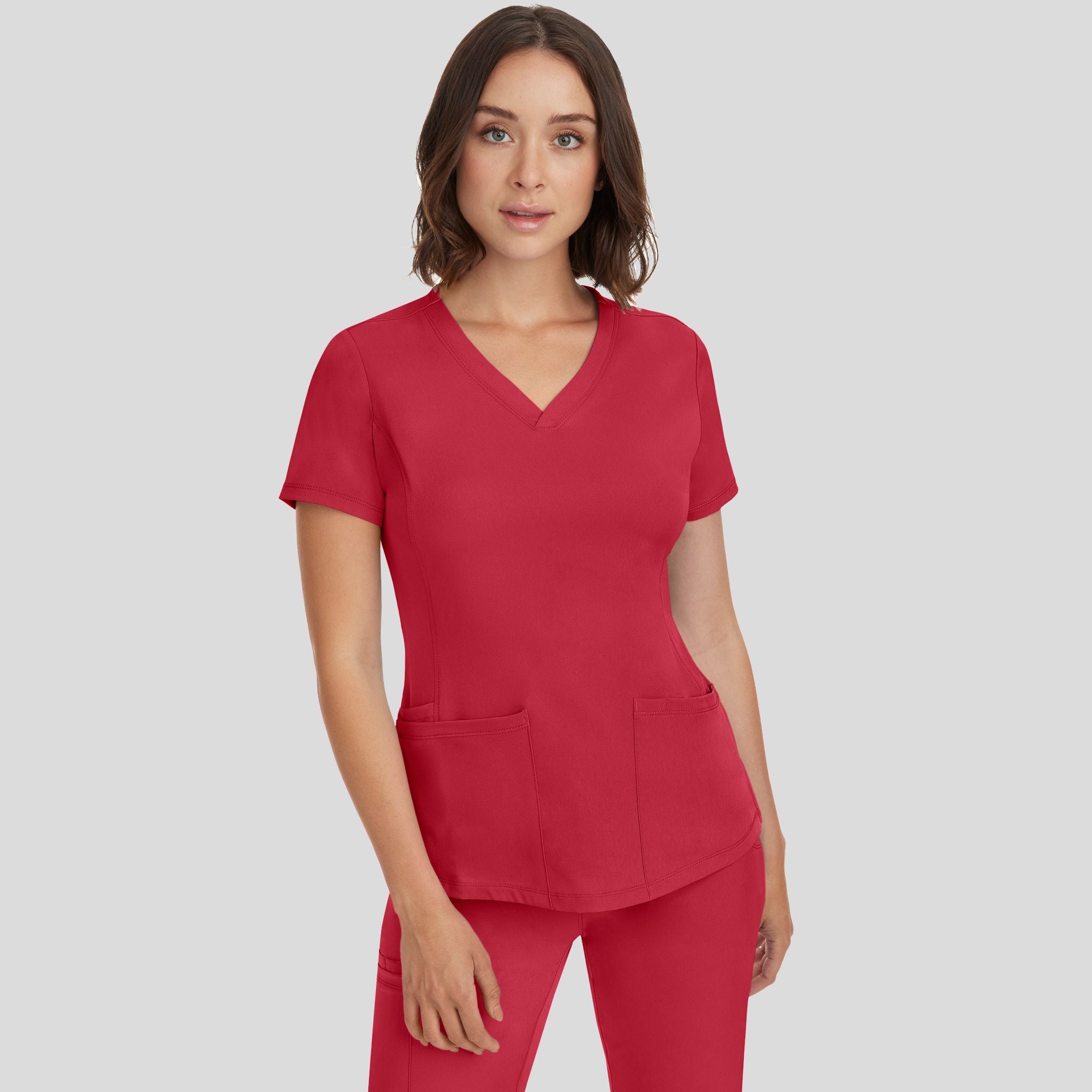 Women's Monica V-Neck Solid Scrub Top