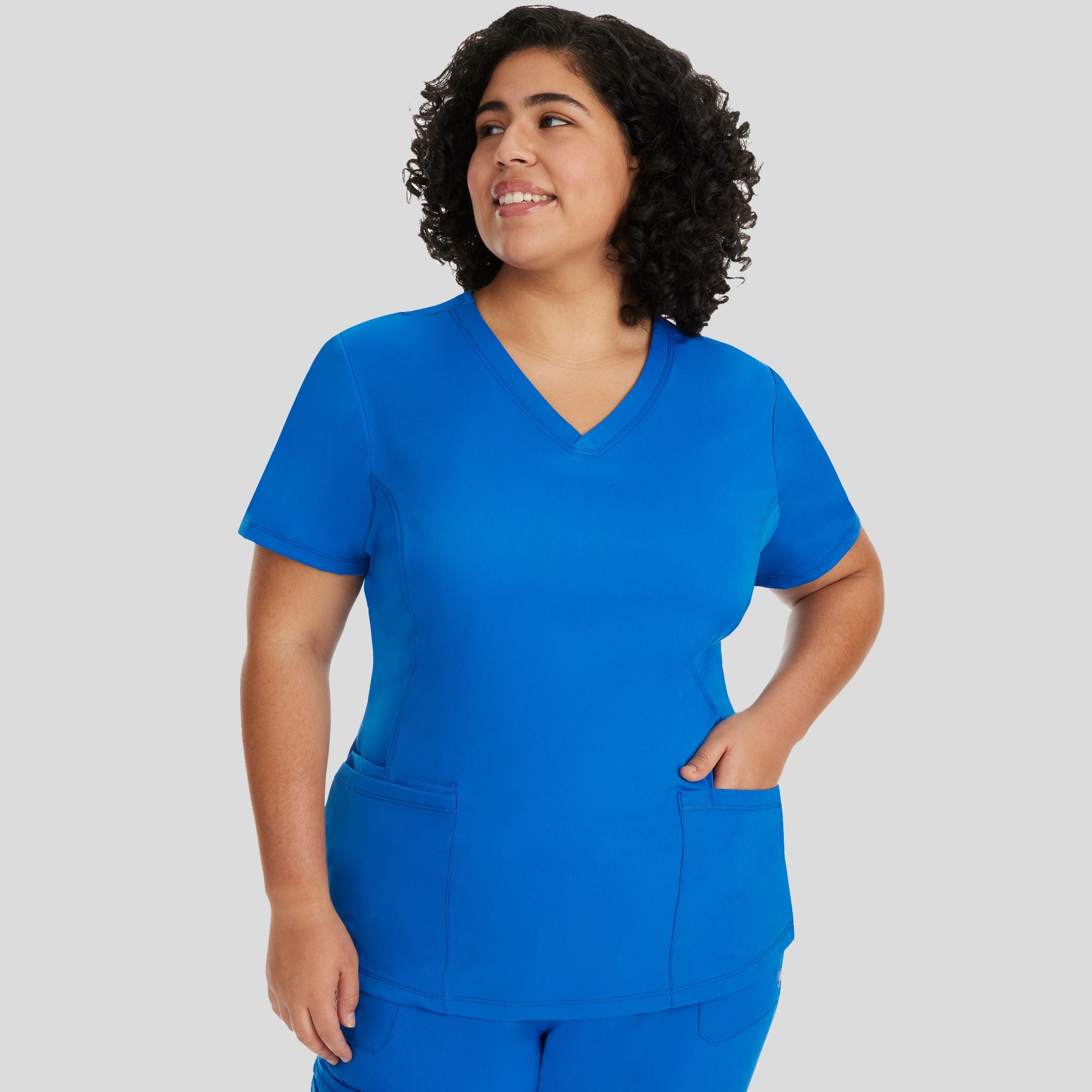 Women's Monica V-Neck Solid Scrub Top