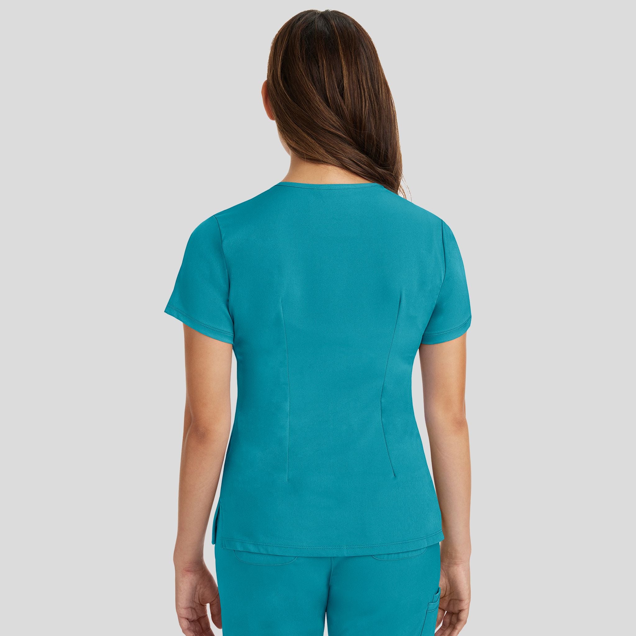 Women's Monica V-Neck Solid Scrub Top
