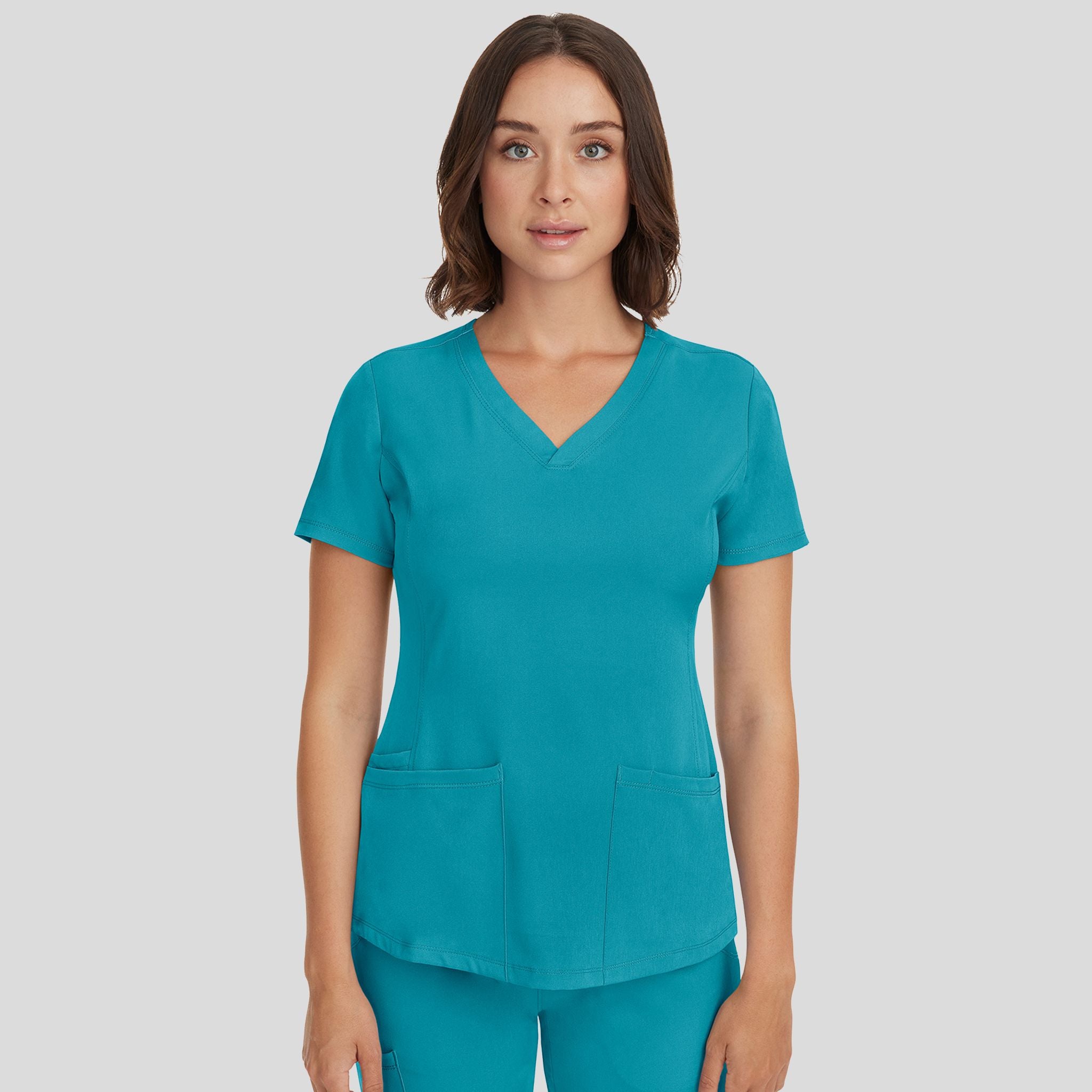 Women's Monica V-Neck Solid Scrub Top