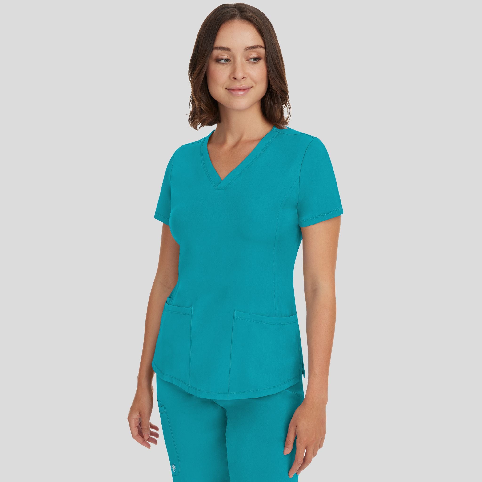 Women's Monica V-Neck Solid Scrub Top