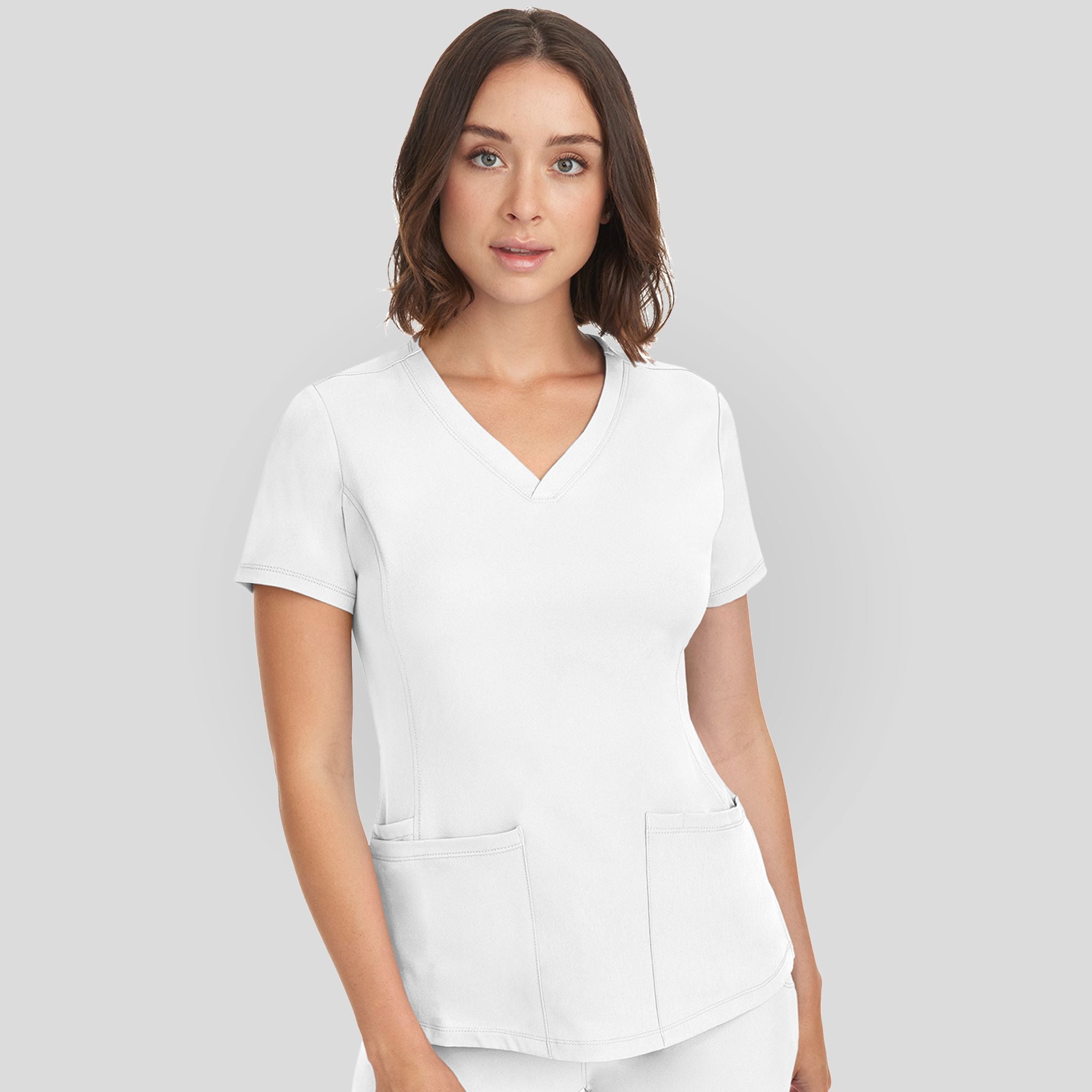 Women's Monica V-Neck Solid Scrub Top