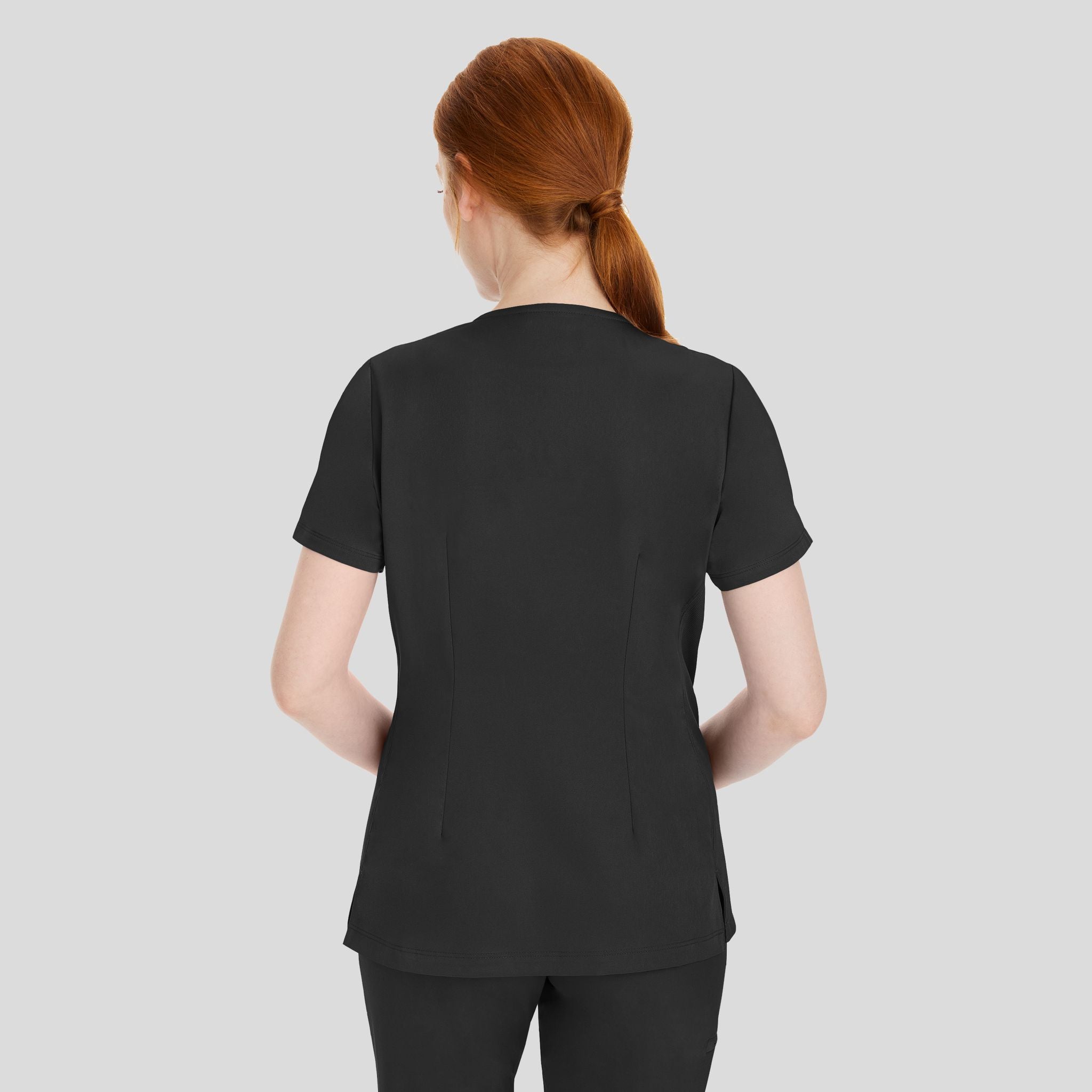 Women's Mariah Rib Trim Scrub Top