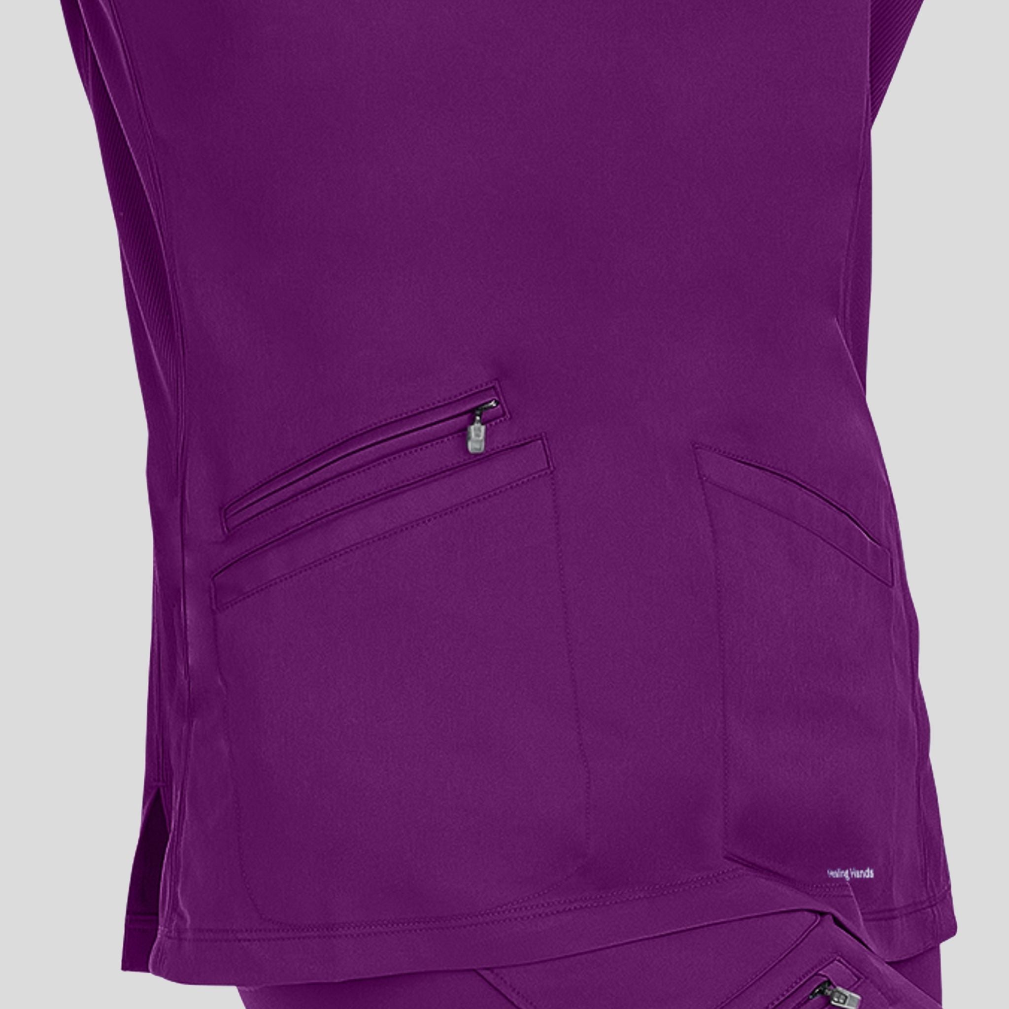 Women's Mariah Rib Trim Scrub Top