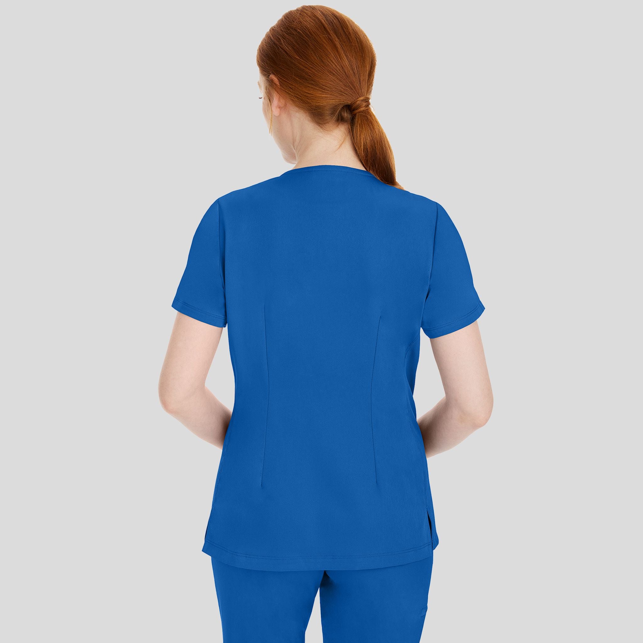 Women's Mariah Rib Trim Scrub Top