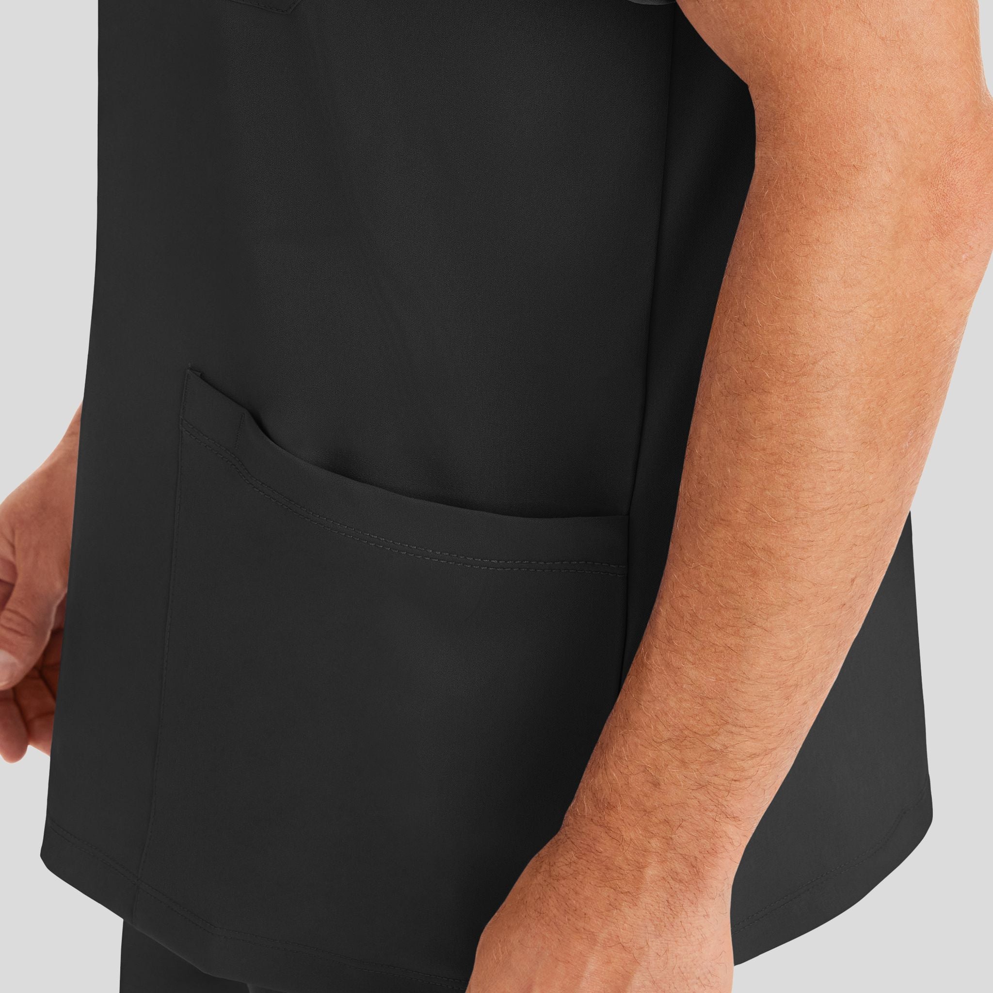 Men's Matthew V-Neck Solid Scrub Top