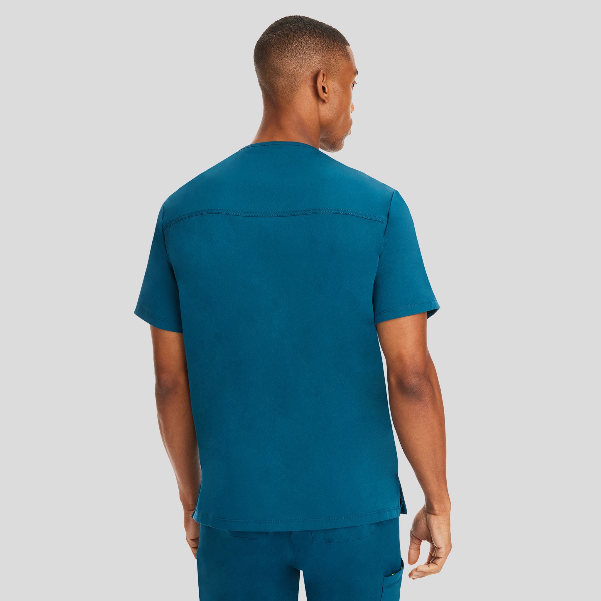 Men's Matthew V-Neck Solid Scrub Top