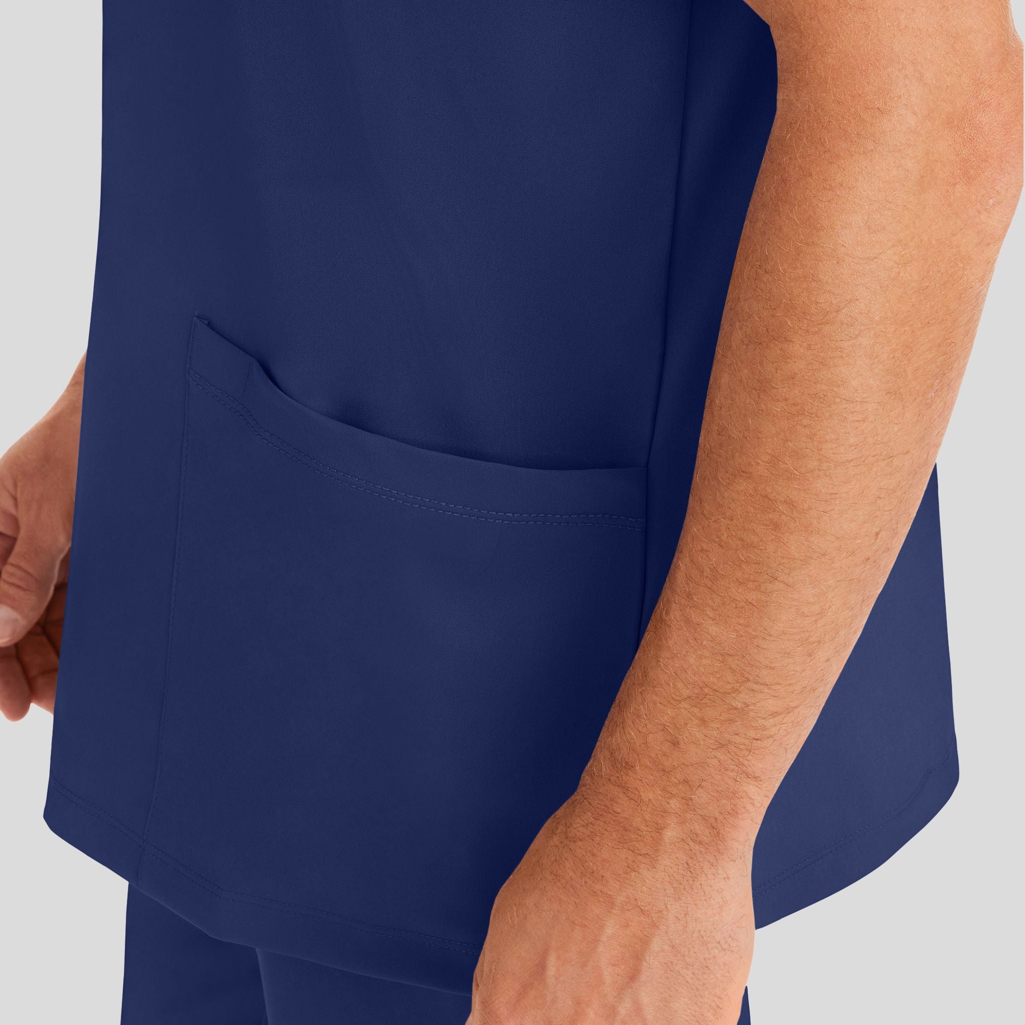 Men's Matthew V-Neck Solid Scrub Top