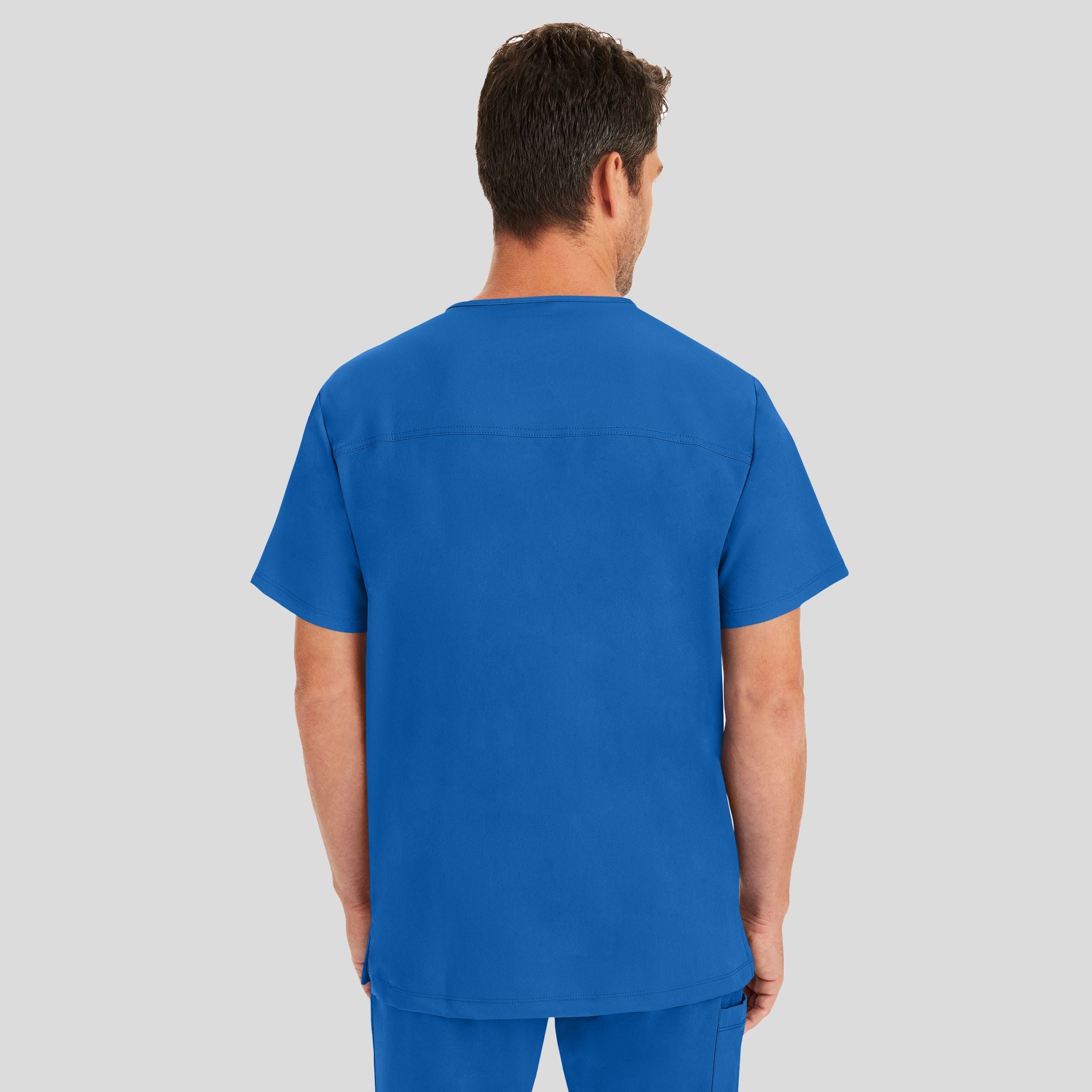 Men's Matthew V-Neck Solid Scrub Top