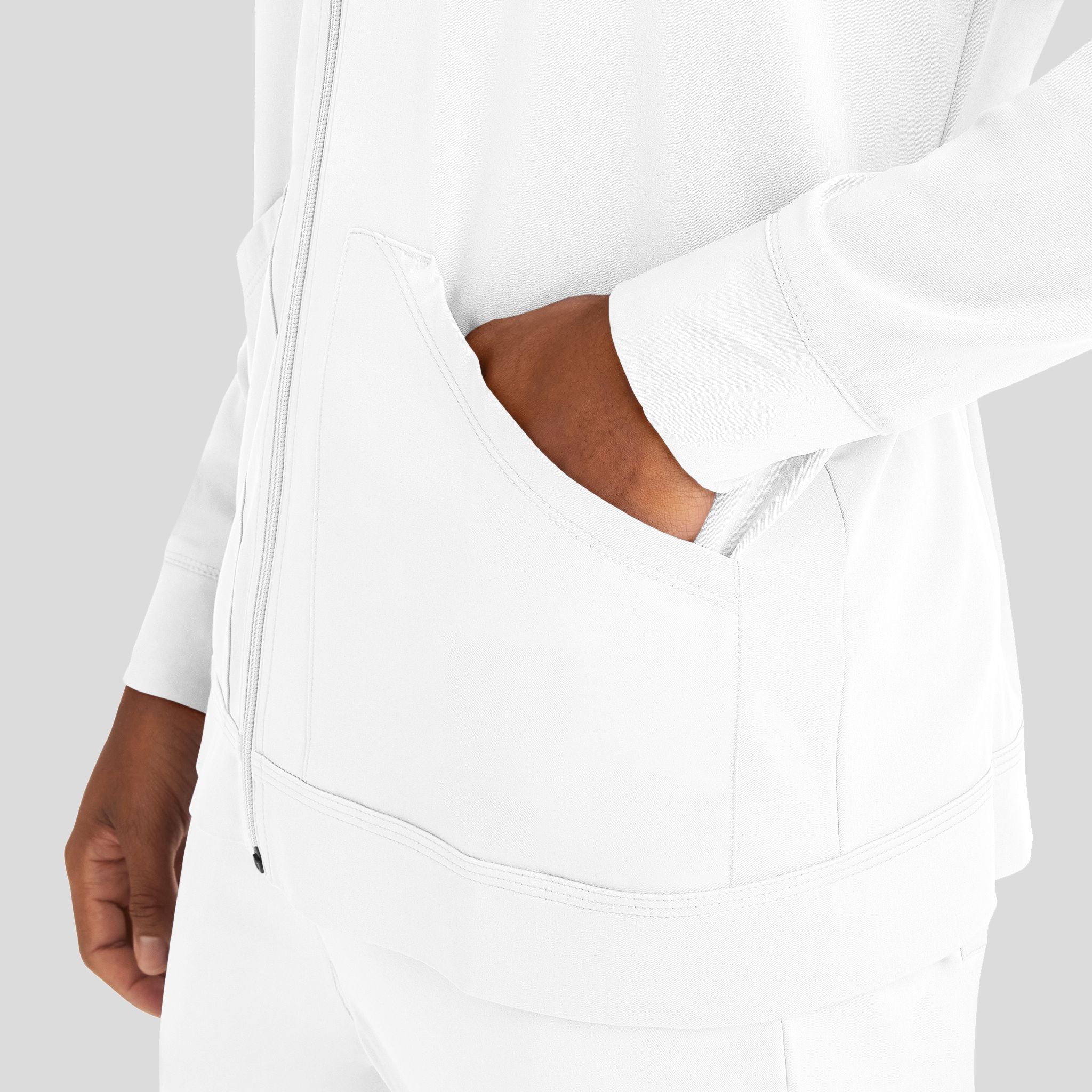 Men's Michael Zip Front Solid Scrub Jacket