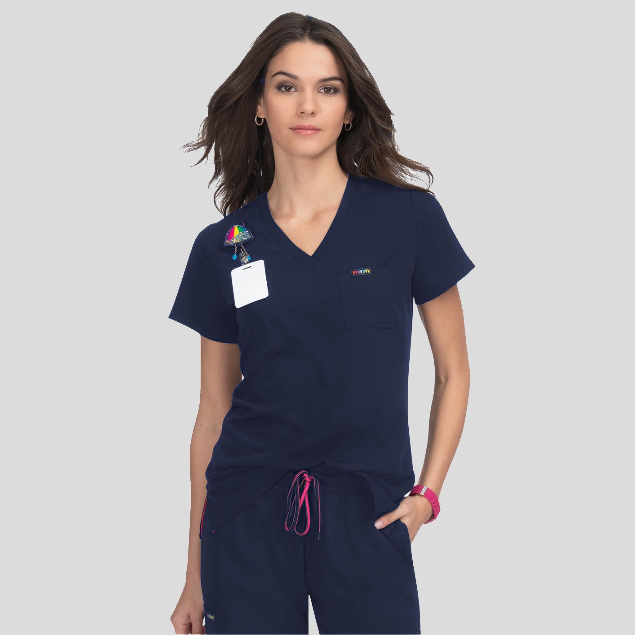 Coco Women's 1-Pocket Tuck-In Scrub Top