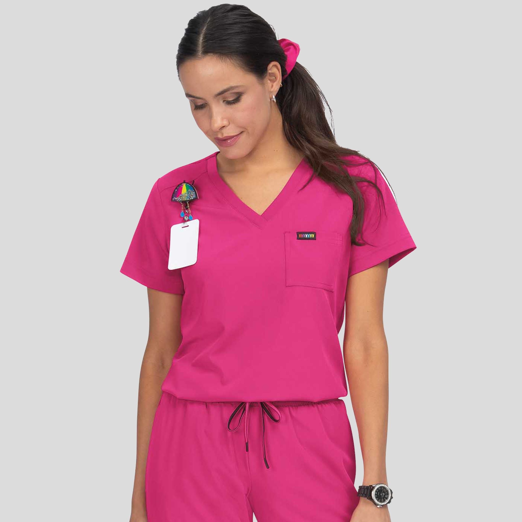 Coco Women's 1-Pocket Tuck-In Scrub Top