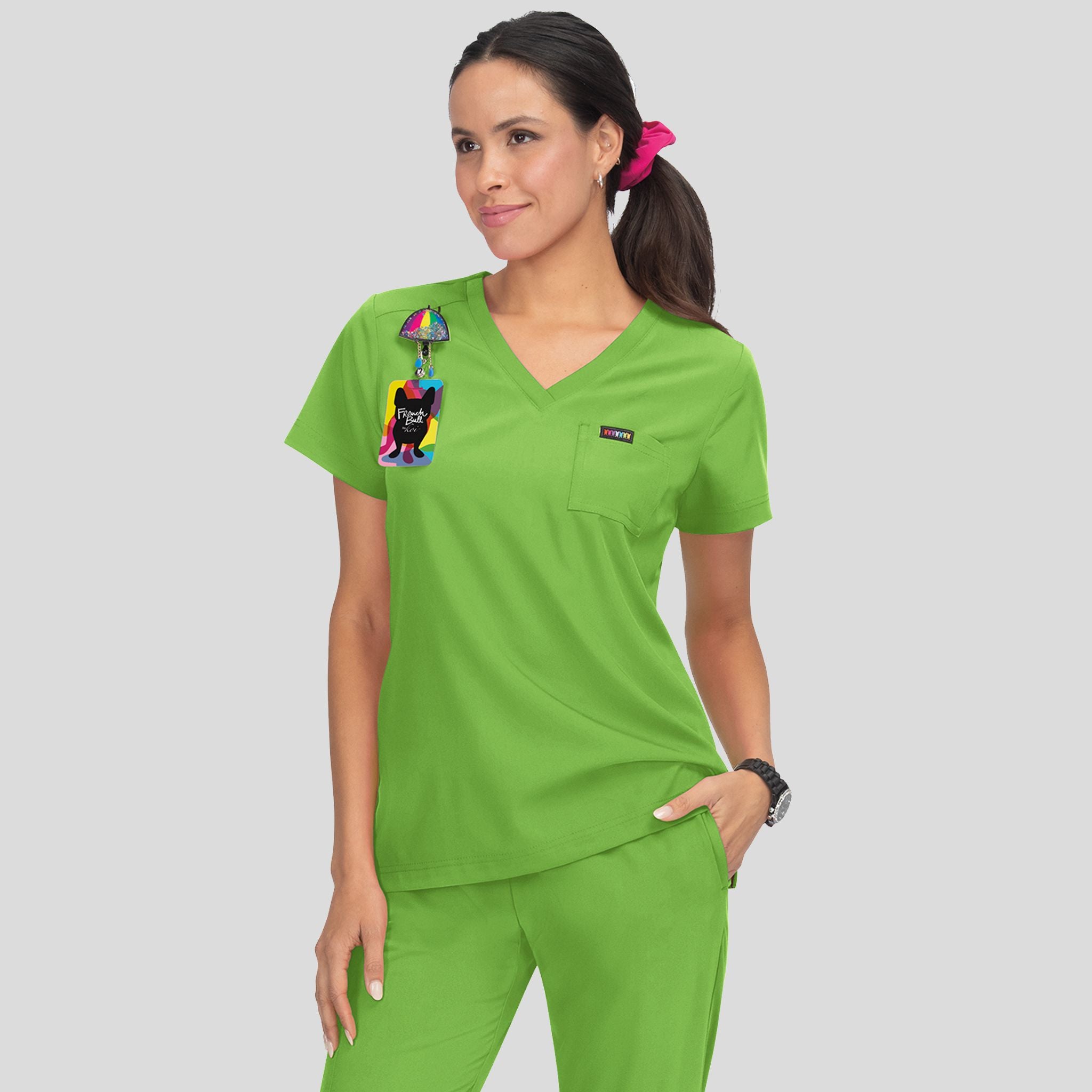 Coco Women's 1-Pocket Tuck-In Scrub Top