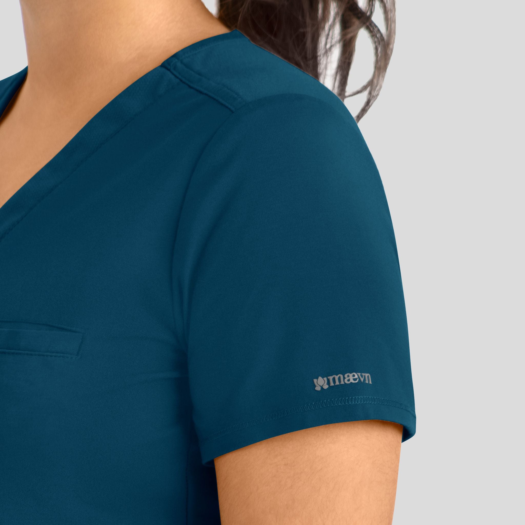 Women's Banded V-Neck Top