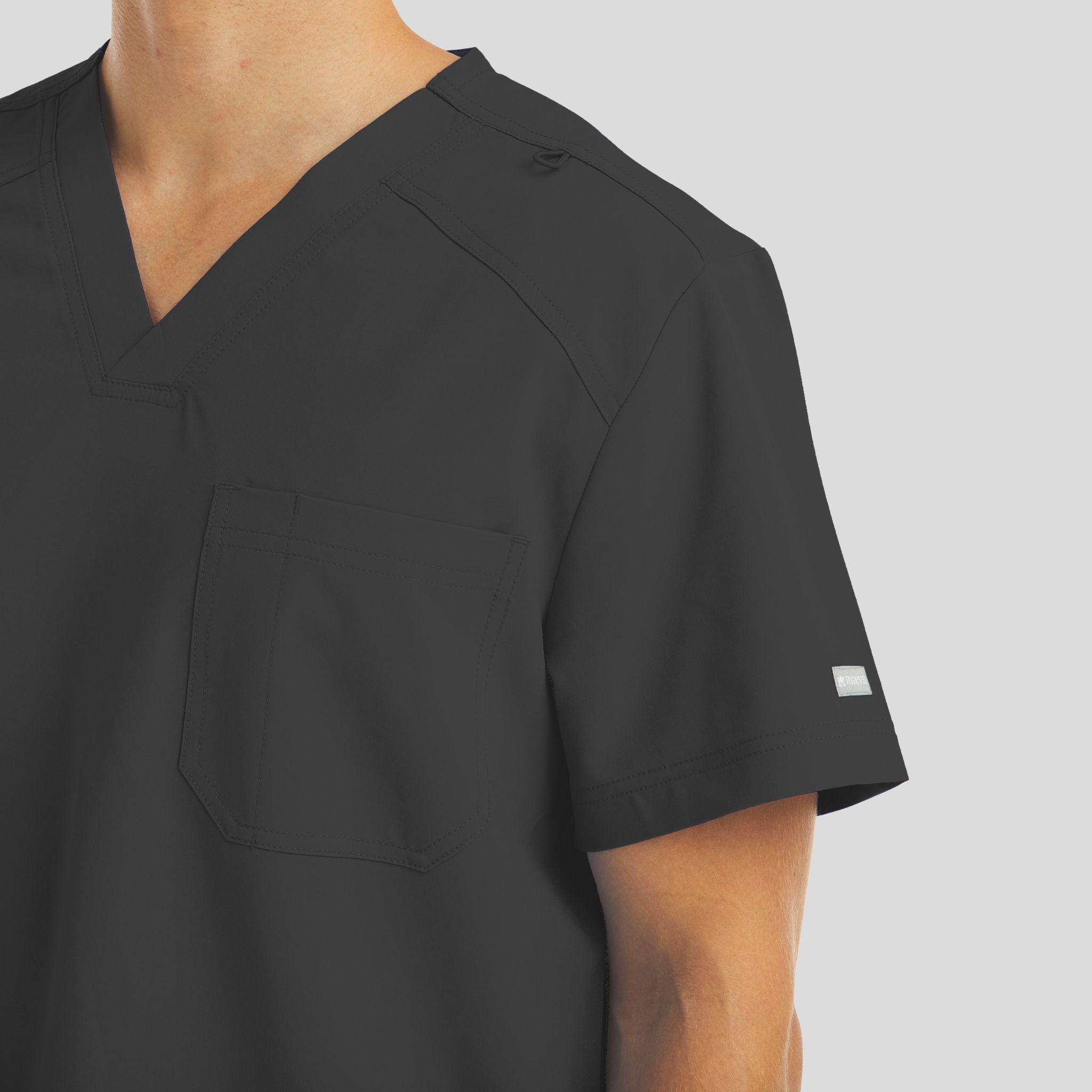 Chest Pocket V-neck Top