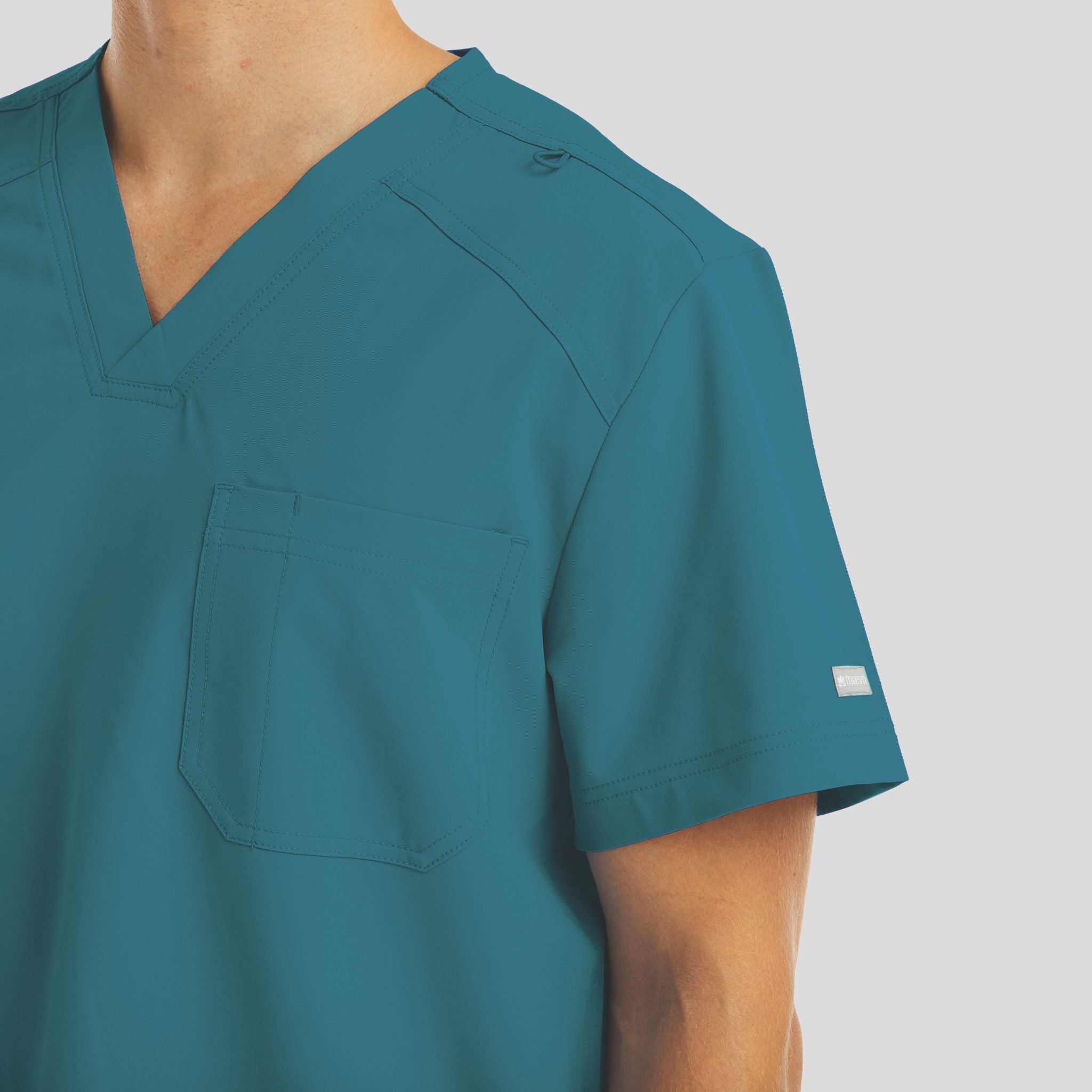 Chest Pocket V-neck Top