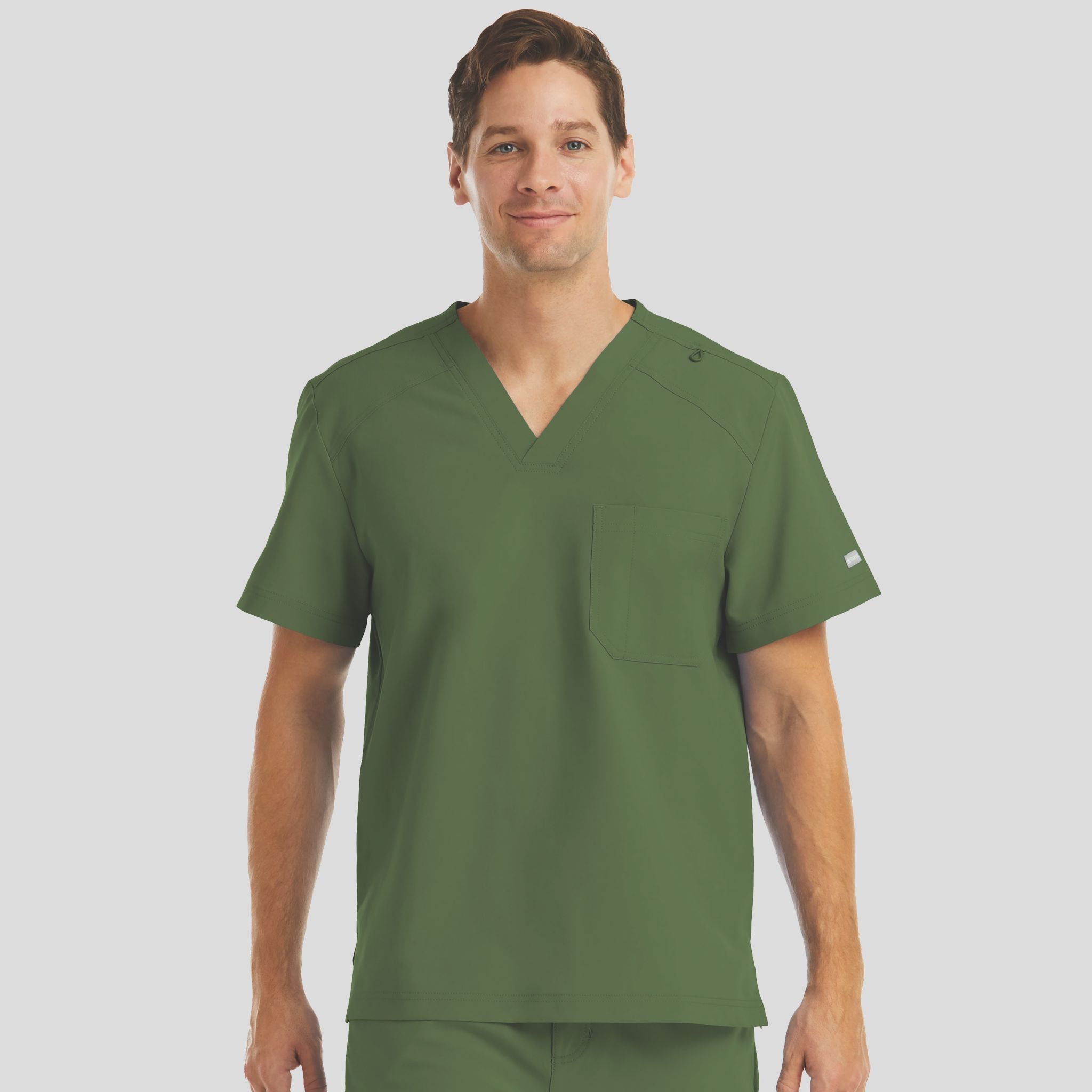 Chest Pocket V-neck Top