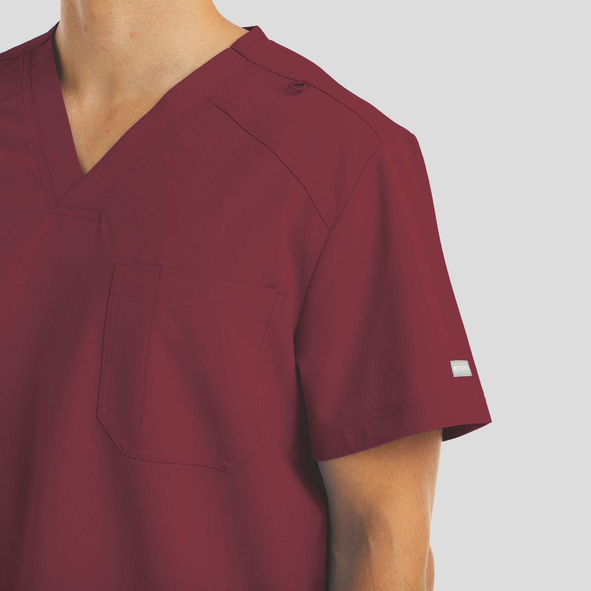 Chest Pocket V-neck Top