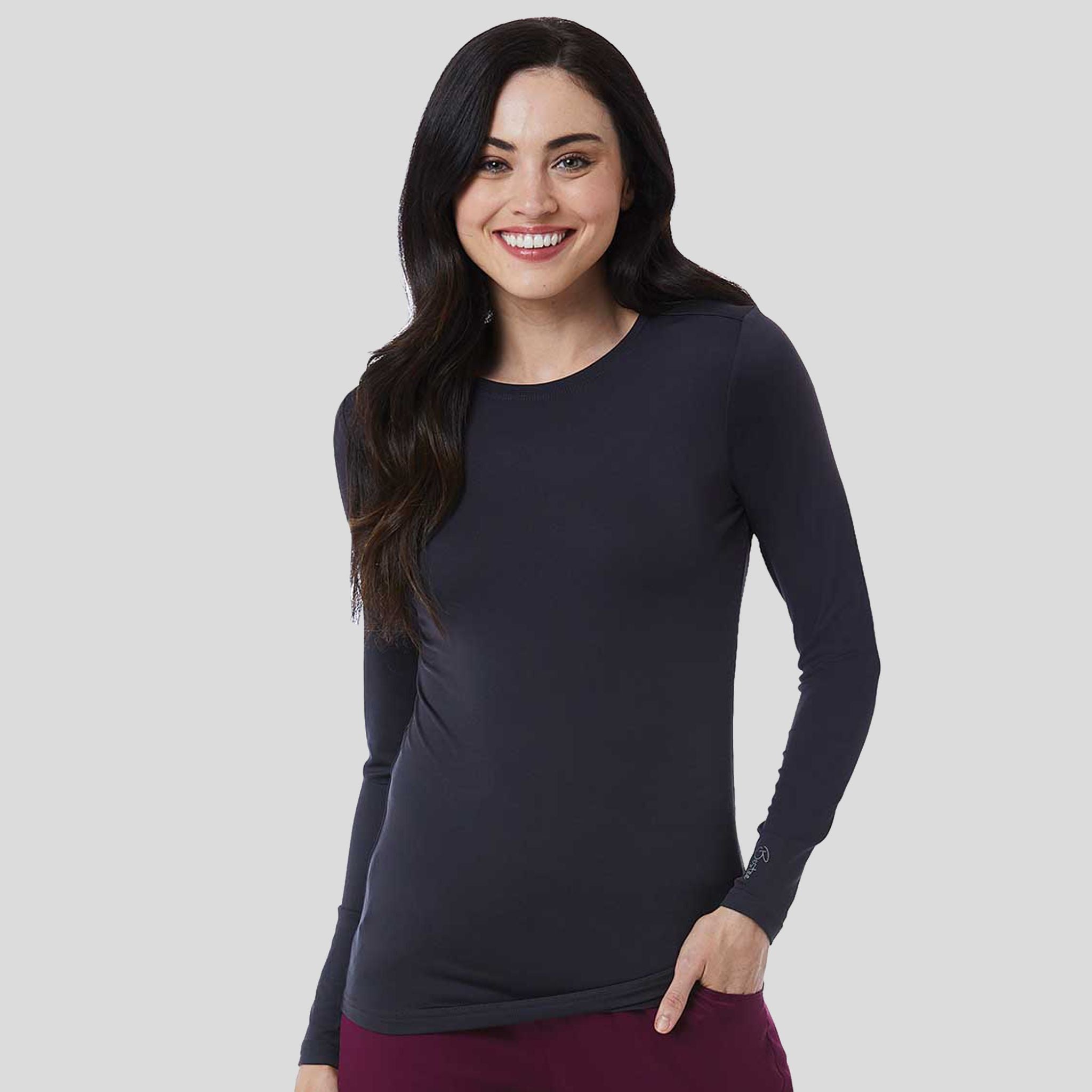Women's Basic Long Sleeve Under Scrub Tee