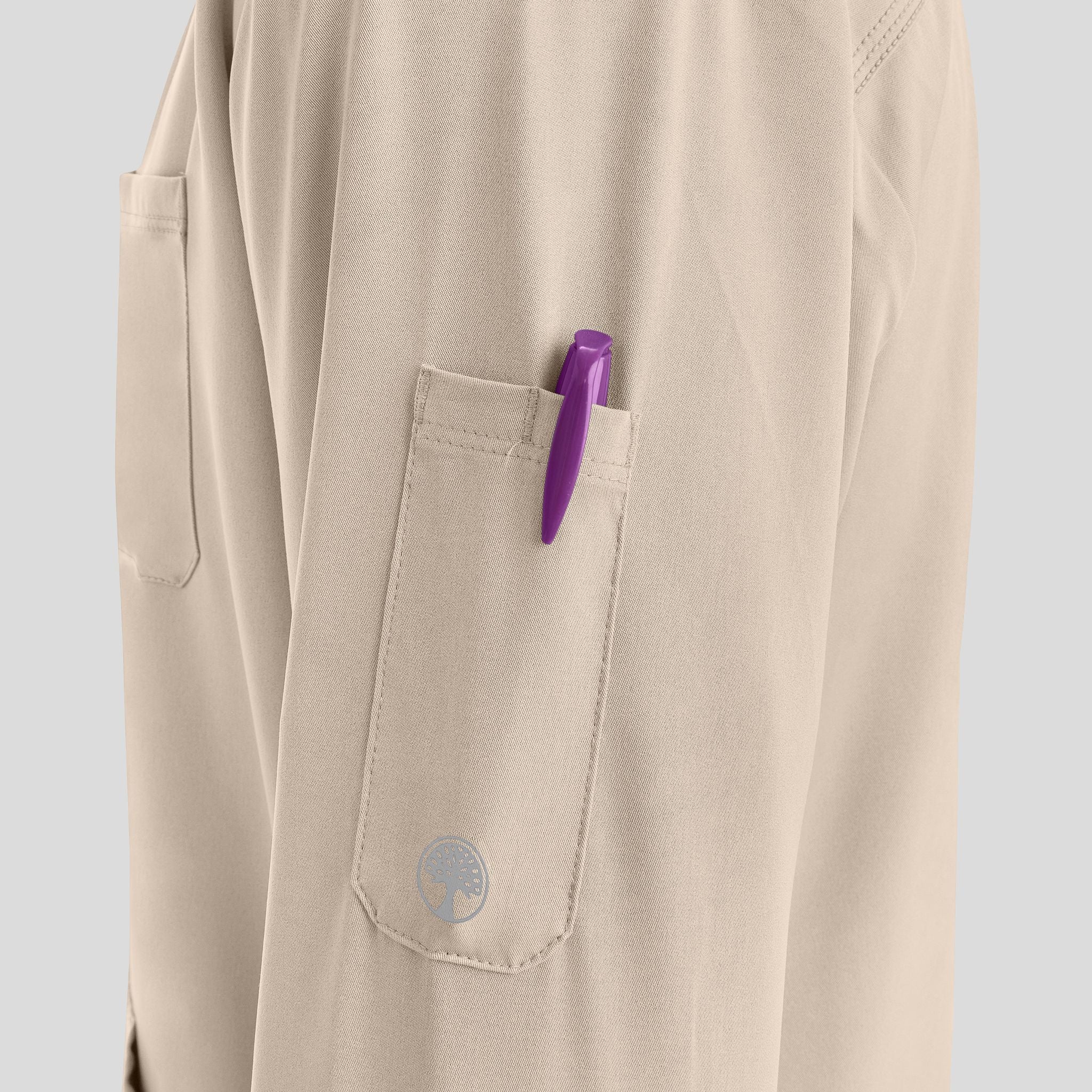 Men's Michael Zip Front Solid Scrub Jacket