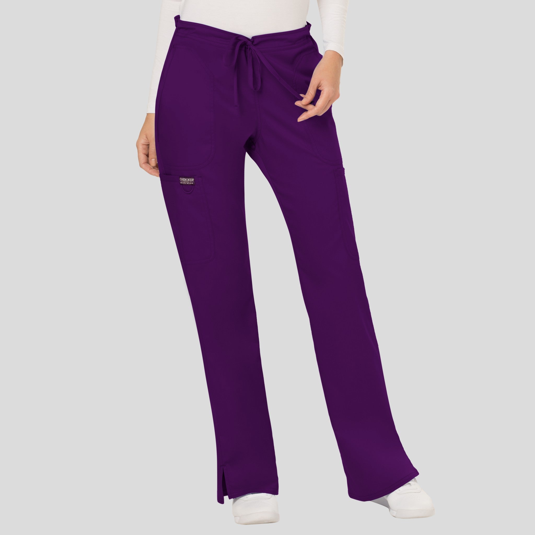 Women's Drawstring Flare Scrub Pant