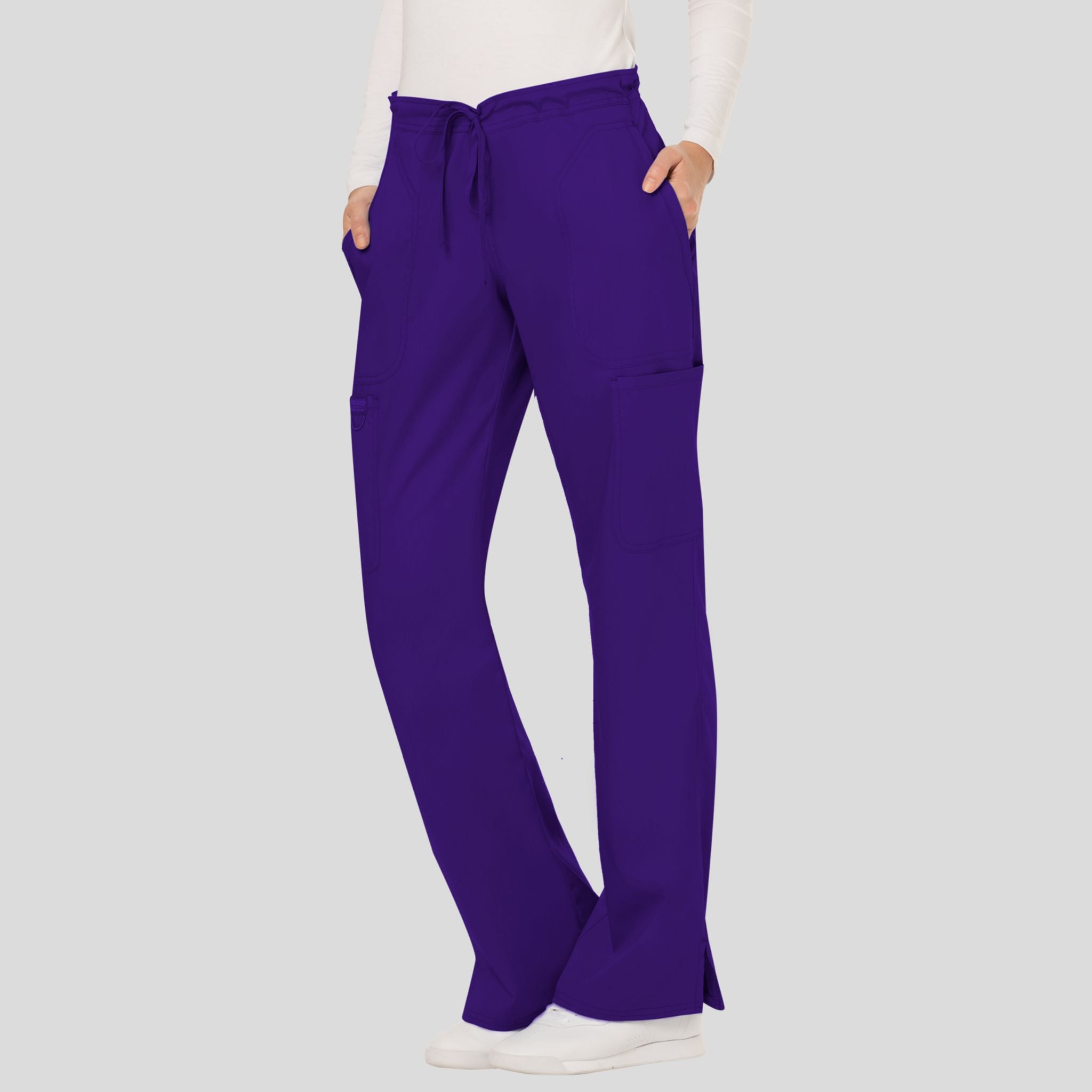Women's Drawstring Flare Scrub Pant